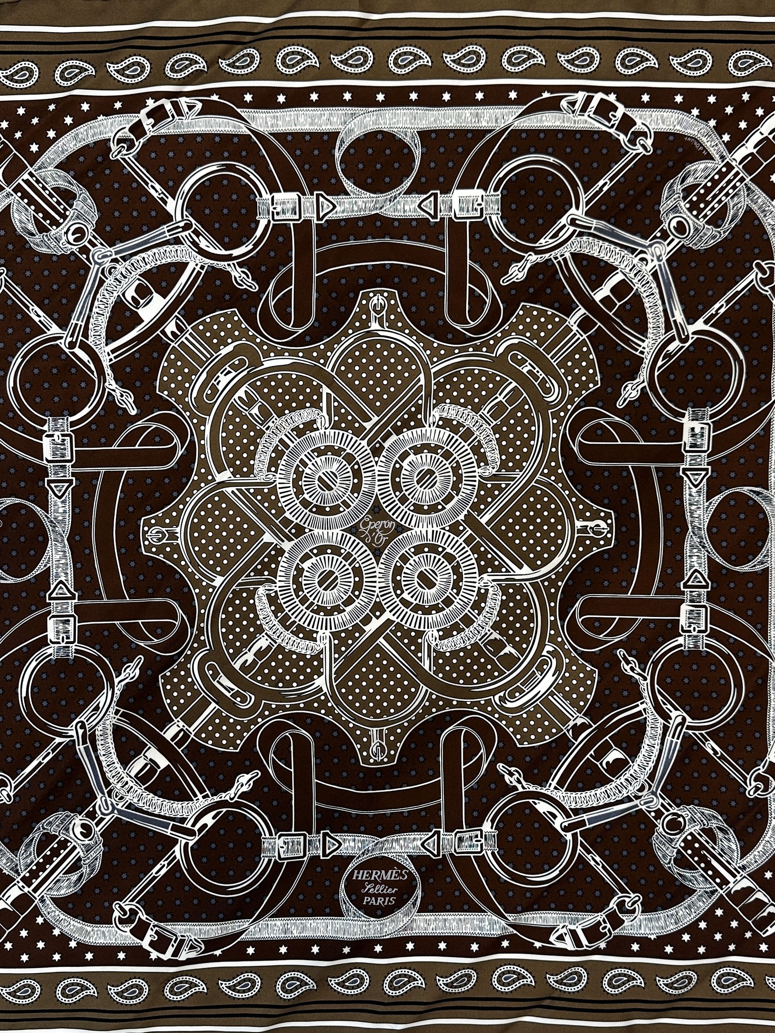 Hermès Eperon d'Or Bandana 55