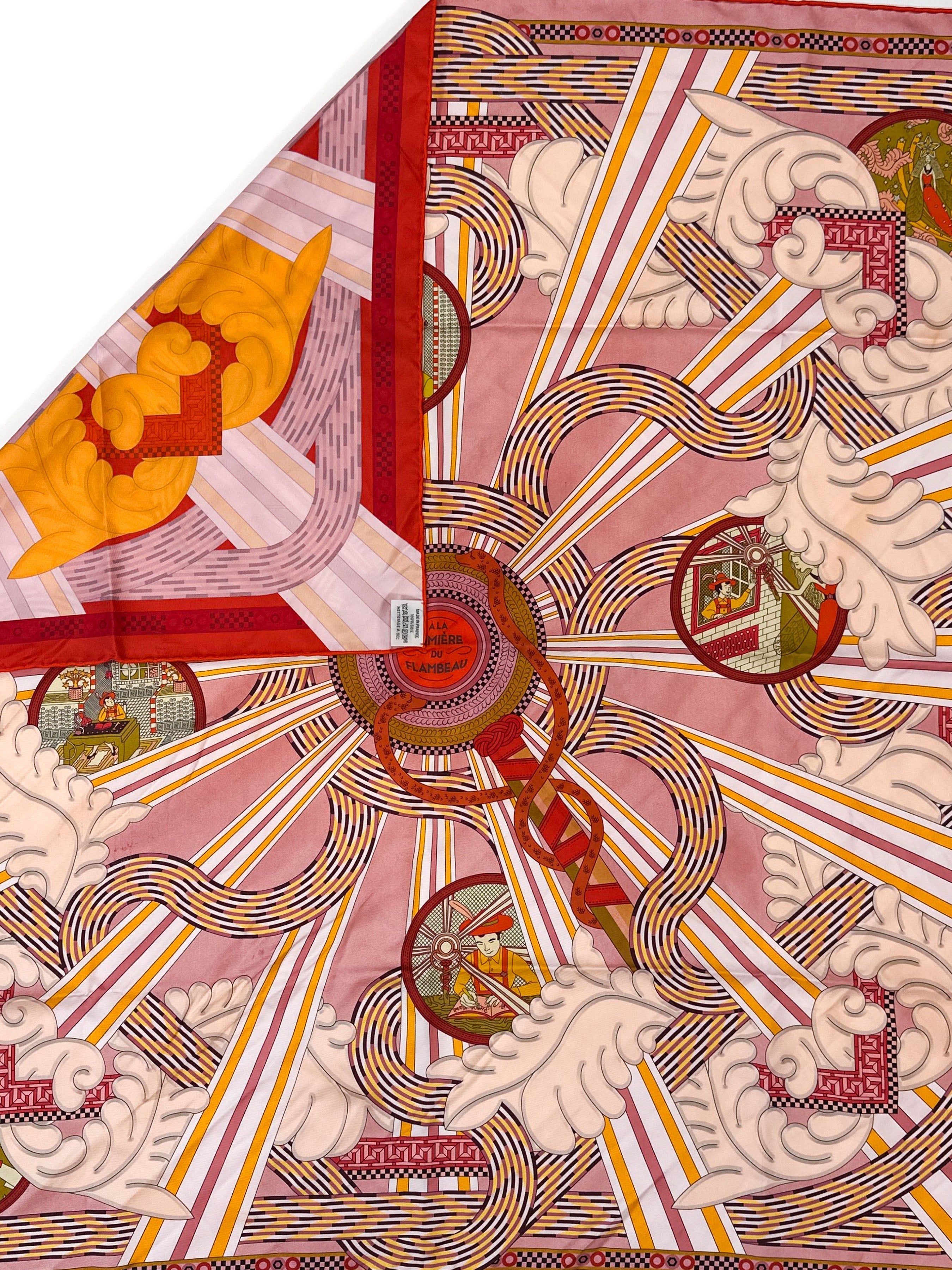 Hermès A La Lumiere du Flambeau Double Face 90