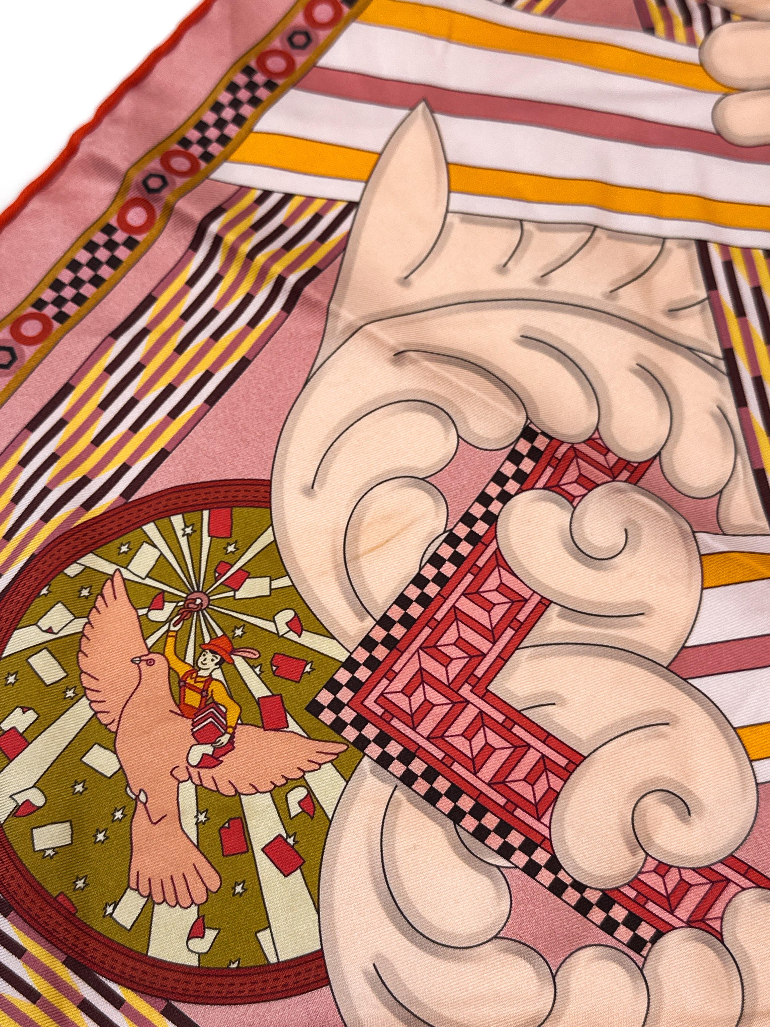Hermès A La Lumiere du Flambeau Double Face 90