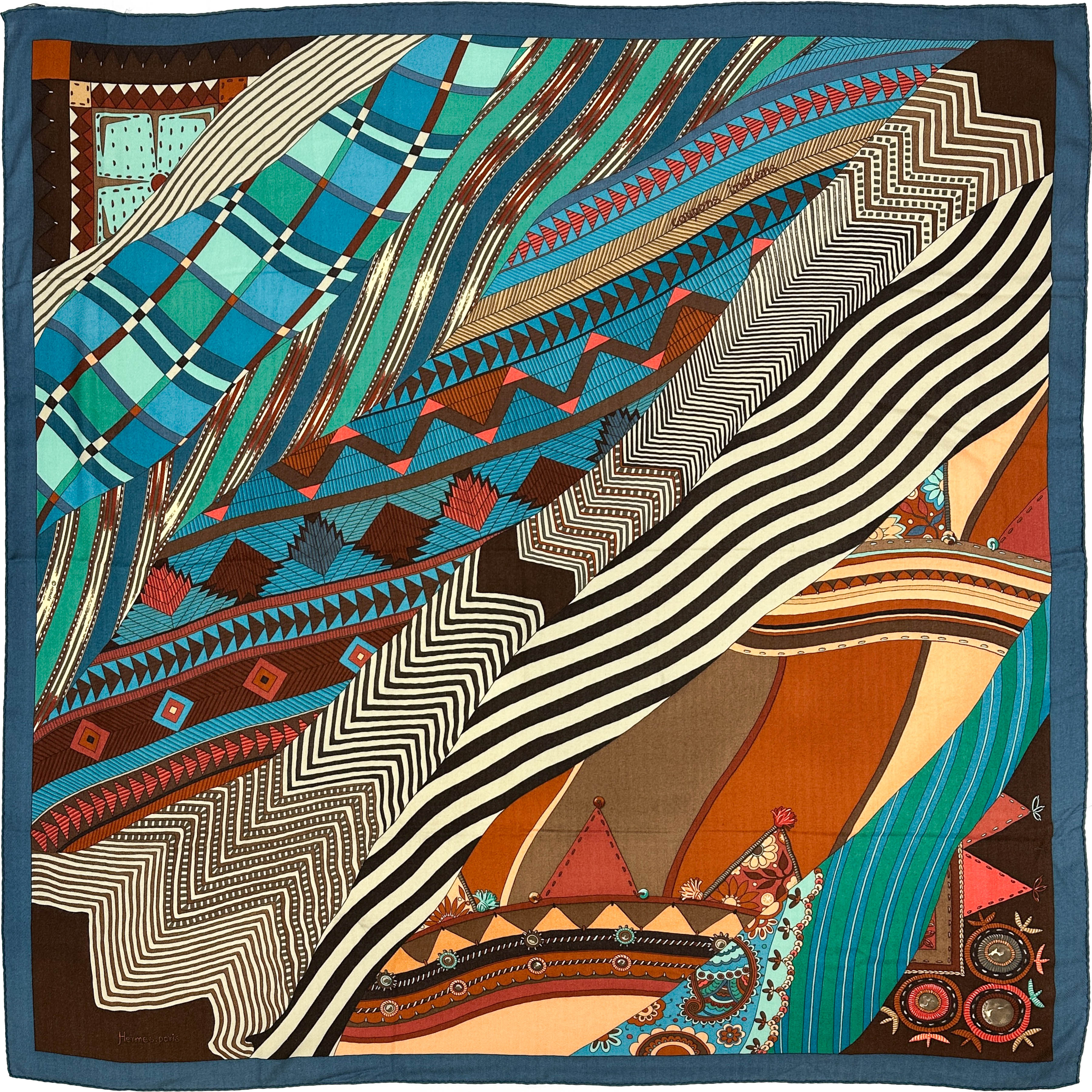 Hermès Coupons Indiens Cashmere 140