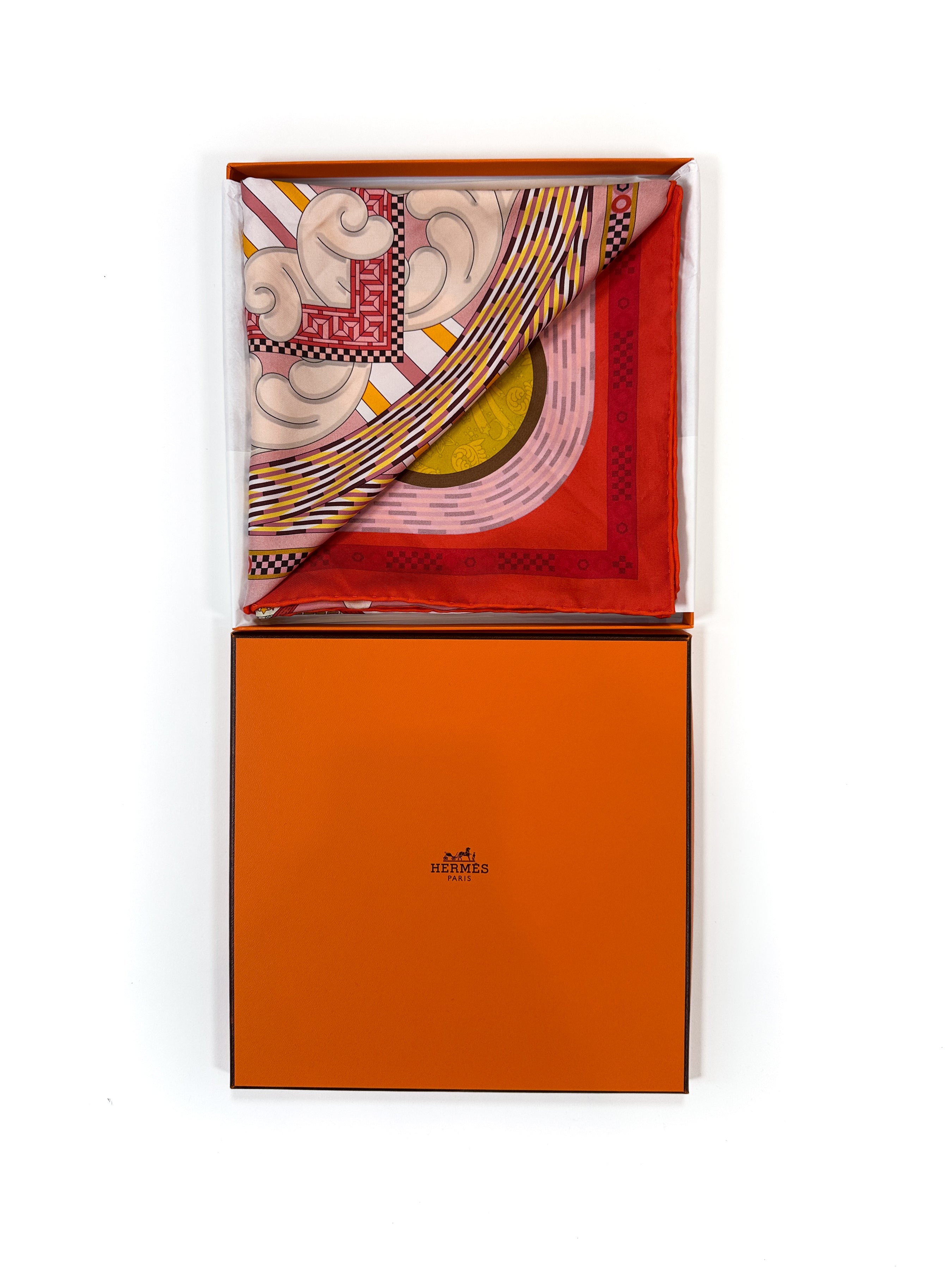 Hermès A La Lumiere du Flambeau Double Face 90