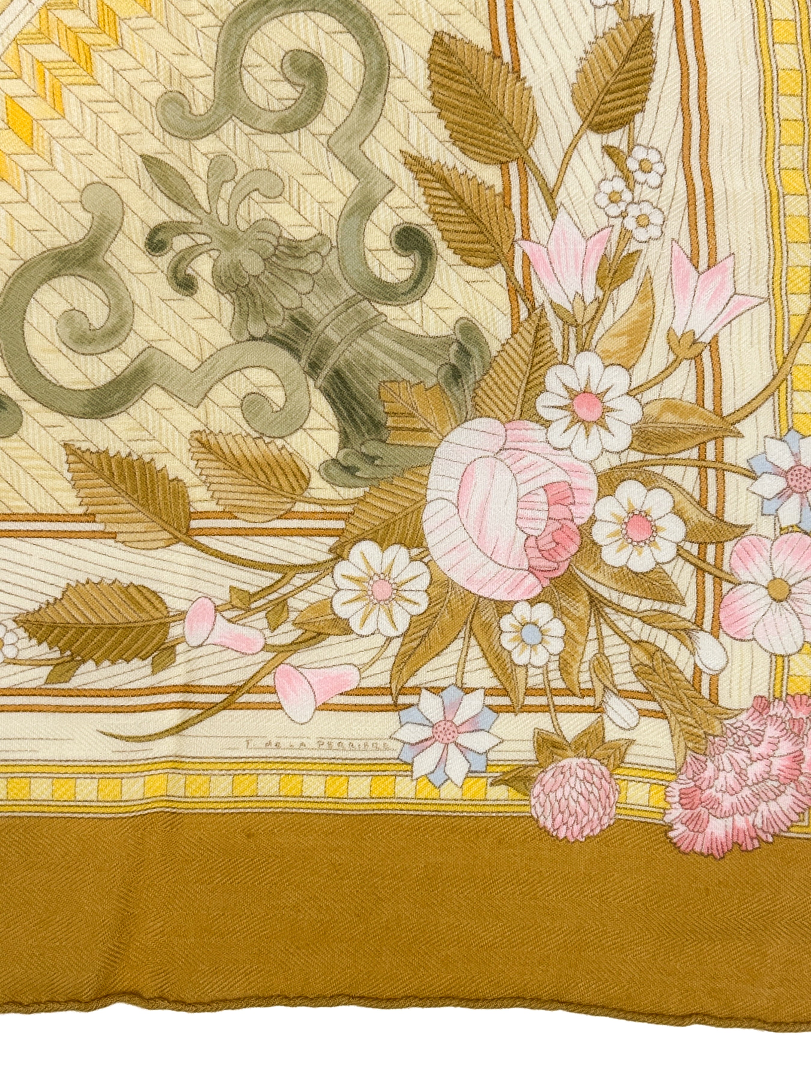 Hermès Jeux de Paille Cashmere Silk 90