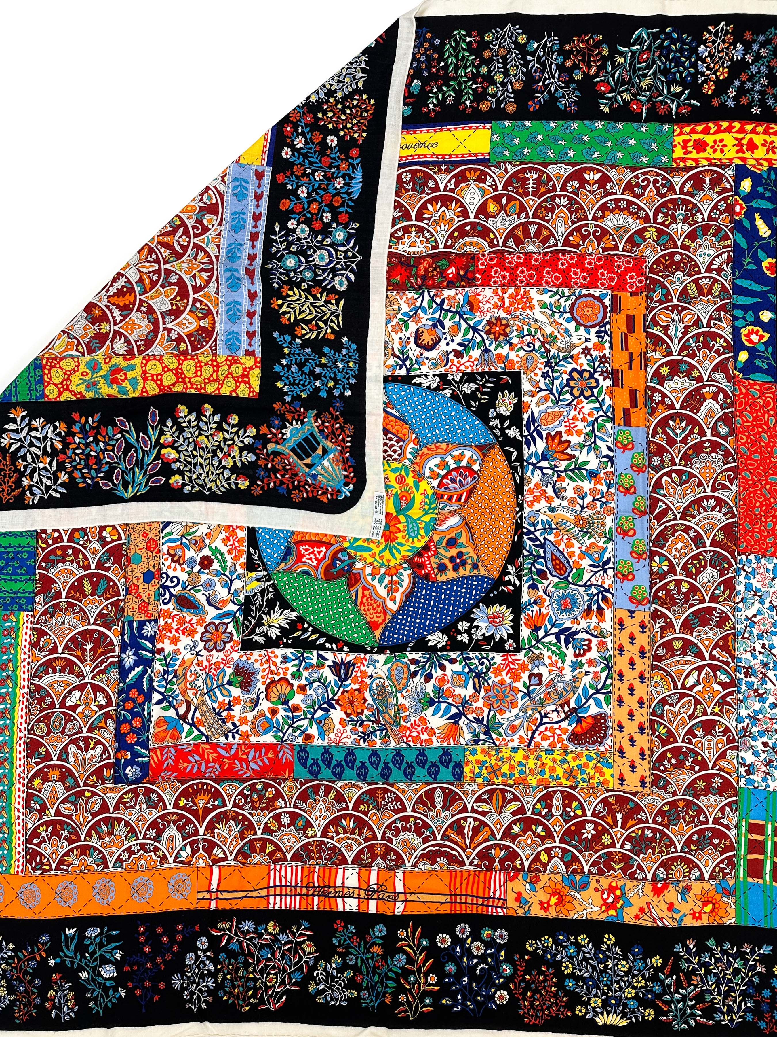 Hermès Piqué Fleuri de Provence Cashmere Silk 140