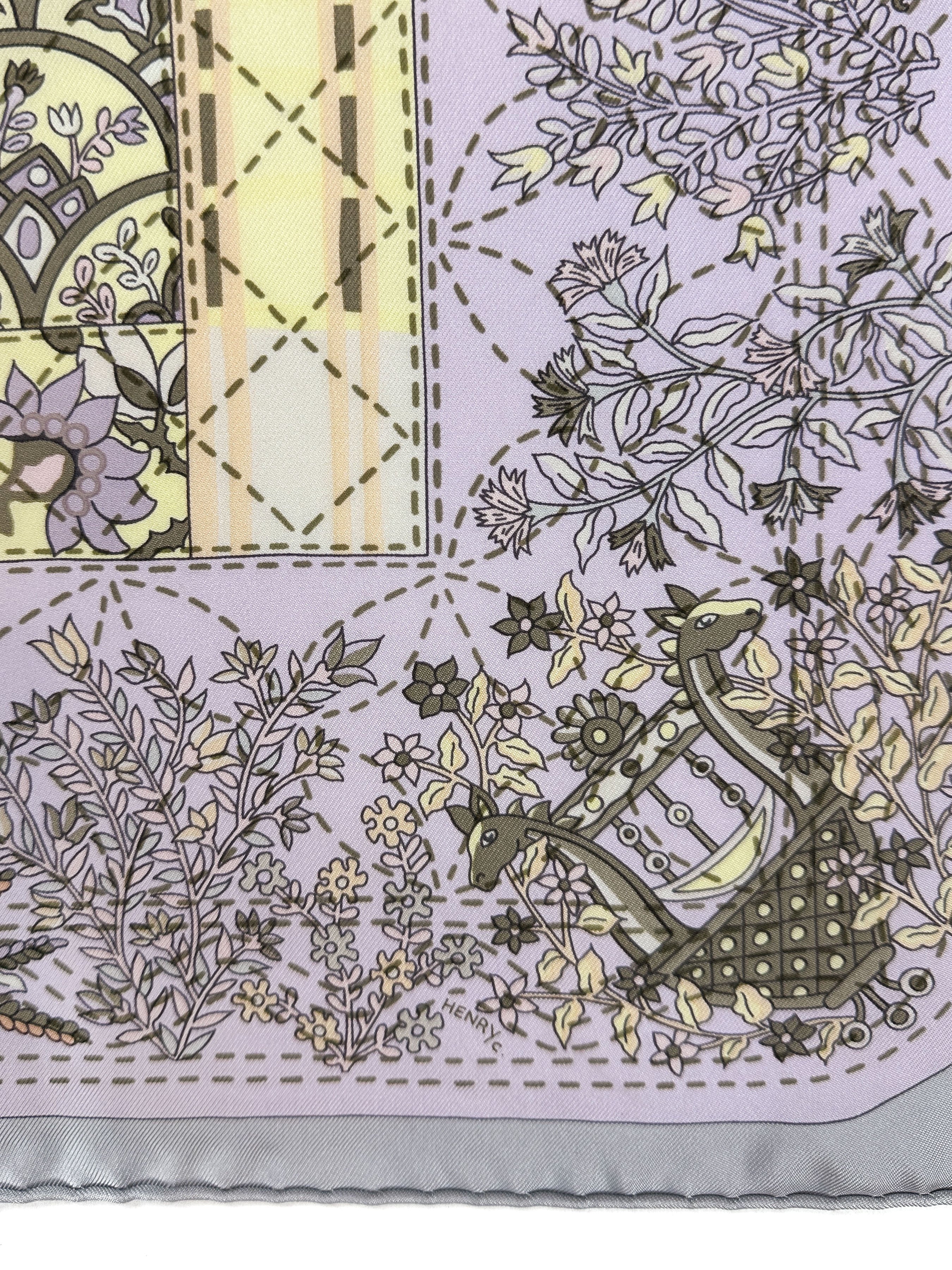 Hermès Piqué Fleuri de Provence 90