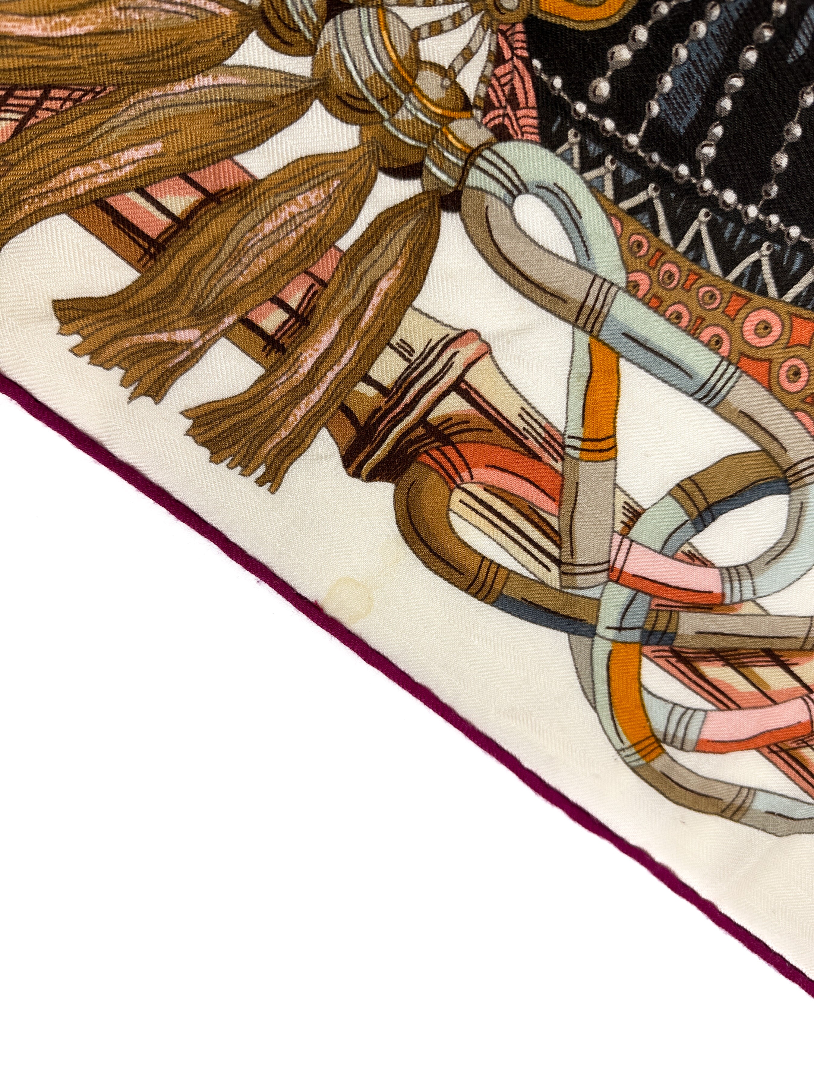 Hermès Au Fil du Carré Cashmere Silk 140