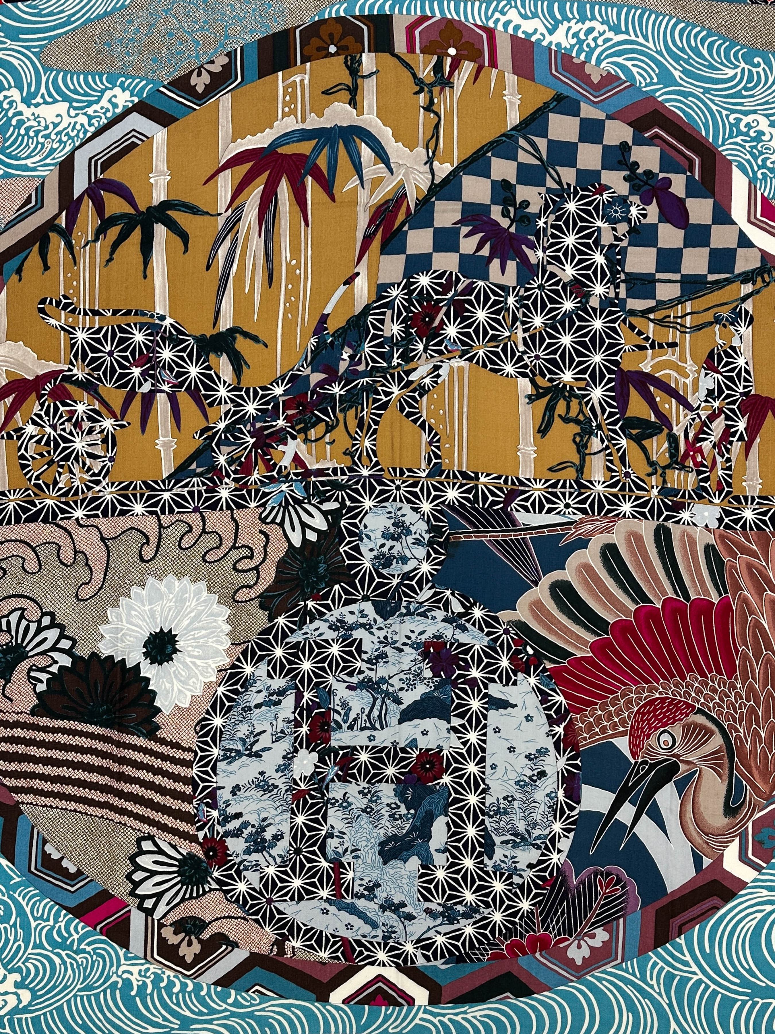 Hermès Ex-Libris en Kimonos Cashmere Silk 140