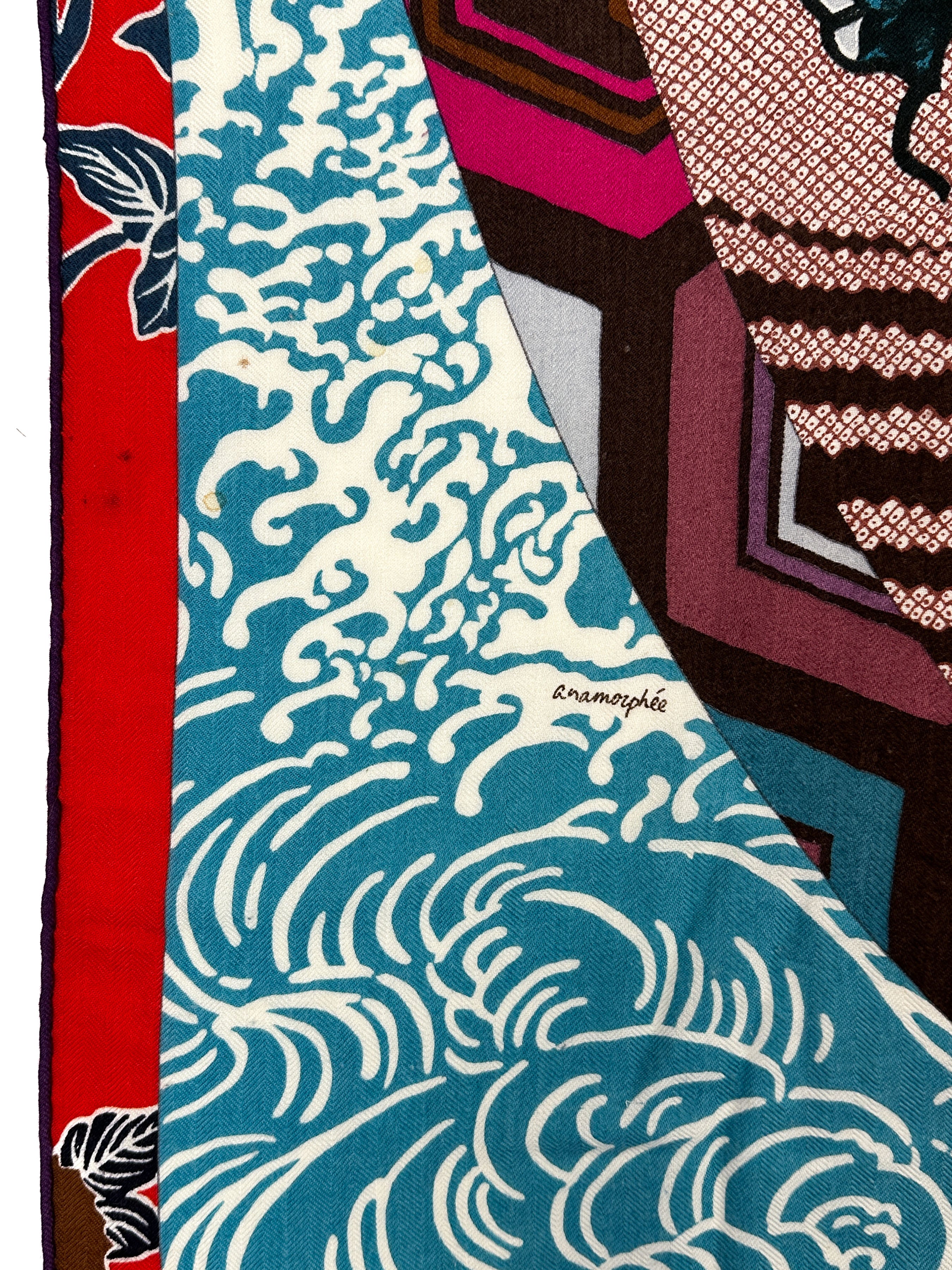 Hermès Ex-Libris en Kimonos Cashmere Silk 140