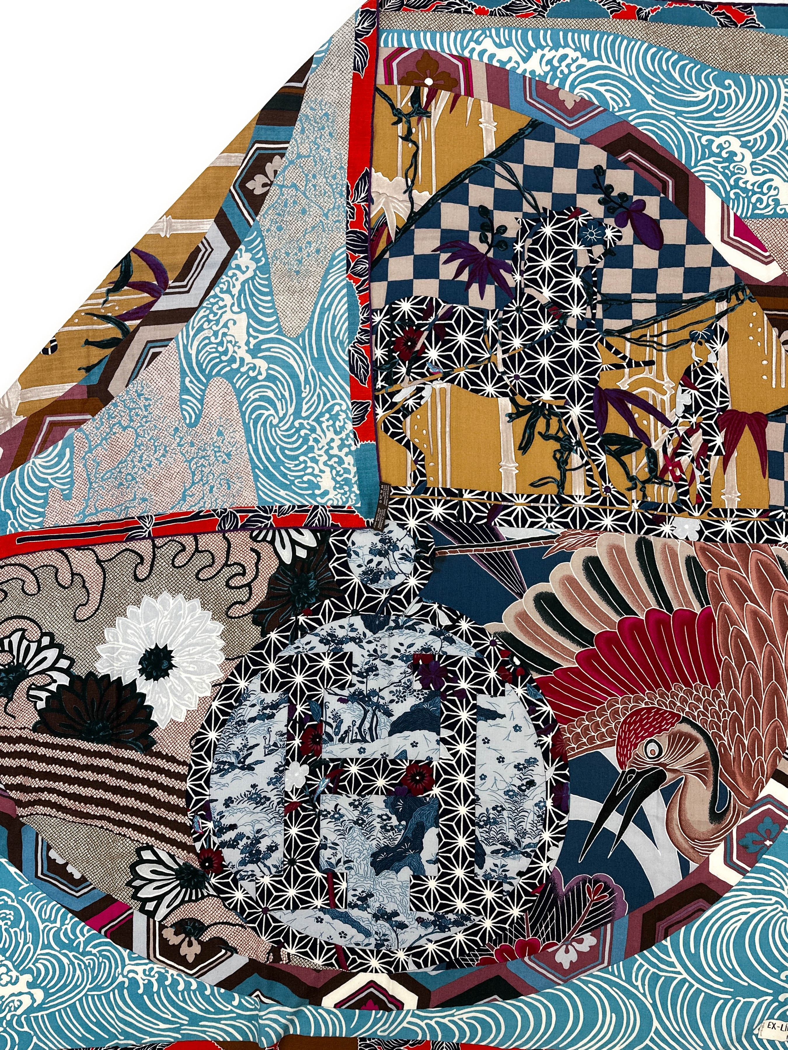 Hermès Ex-Libris en Kimonos Cashmere Silk 140