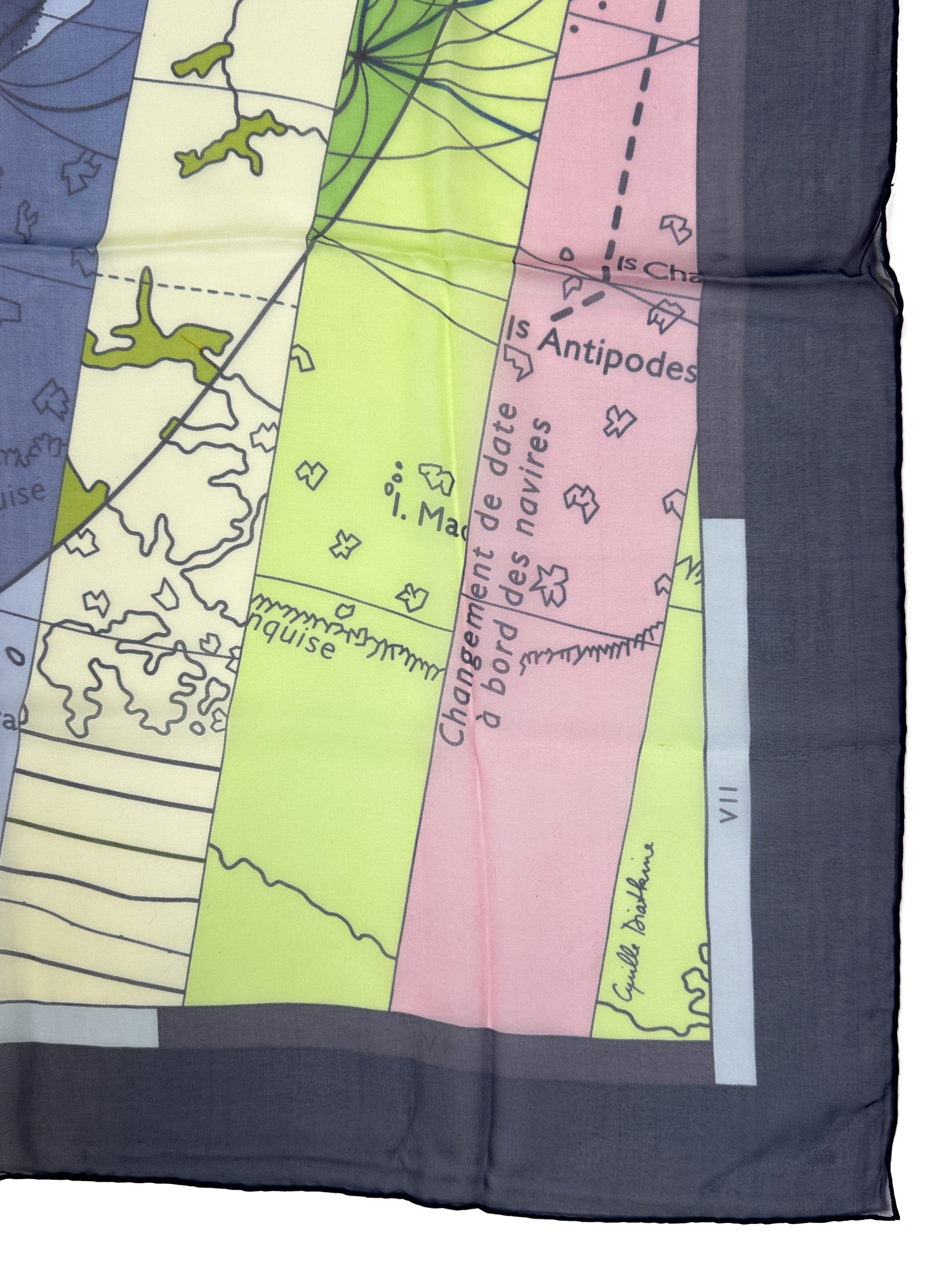 Hermès Le Monde Est Vaste Mousseline 140