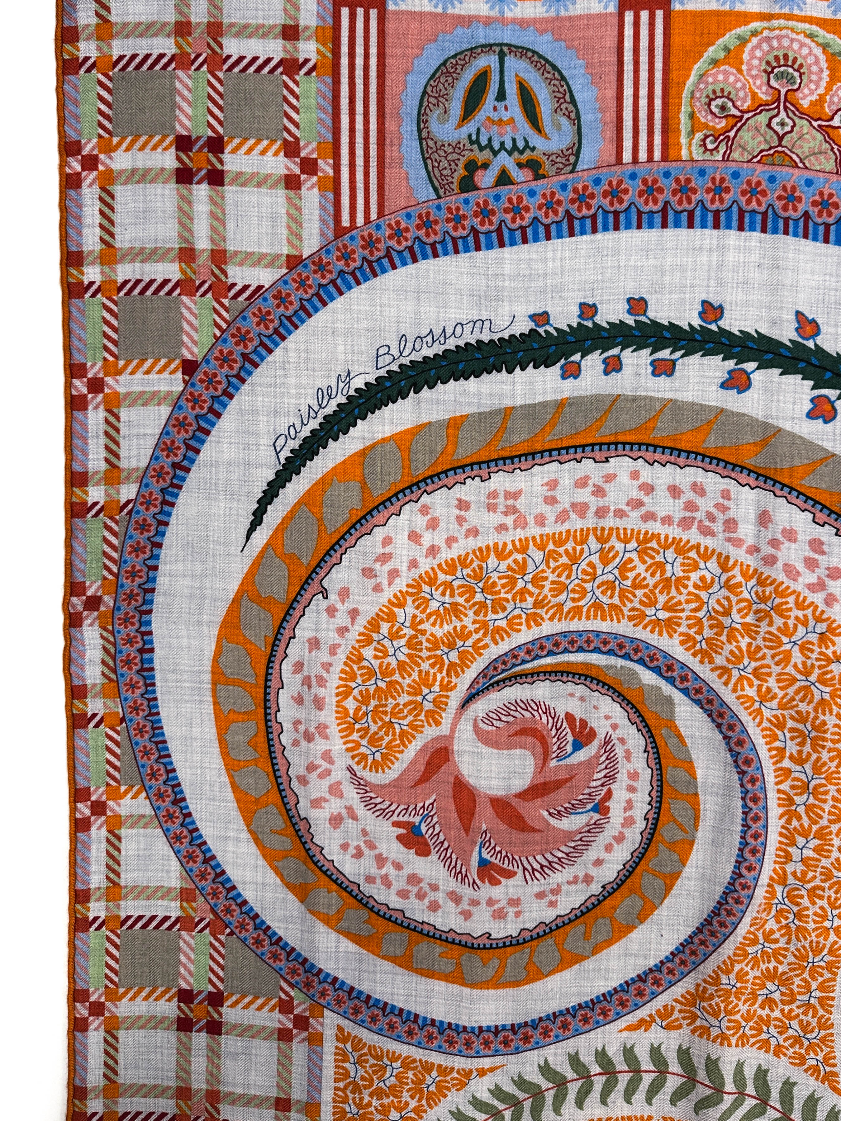 Hermès Paisley Blossom Cashmere Silk 140
