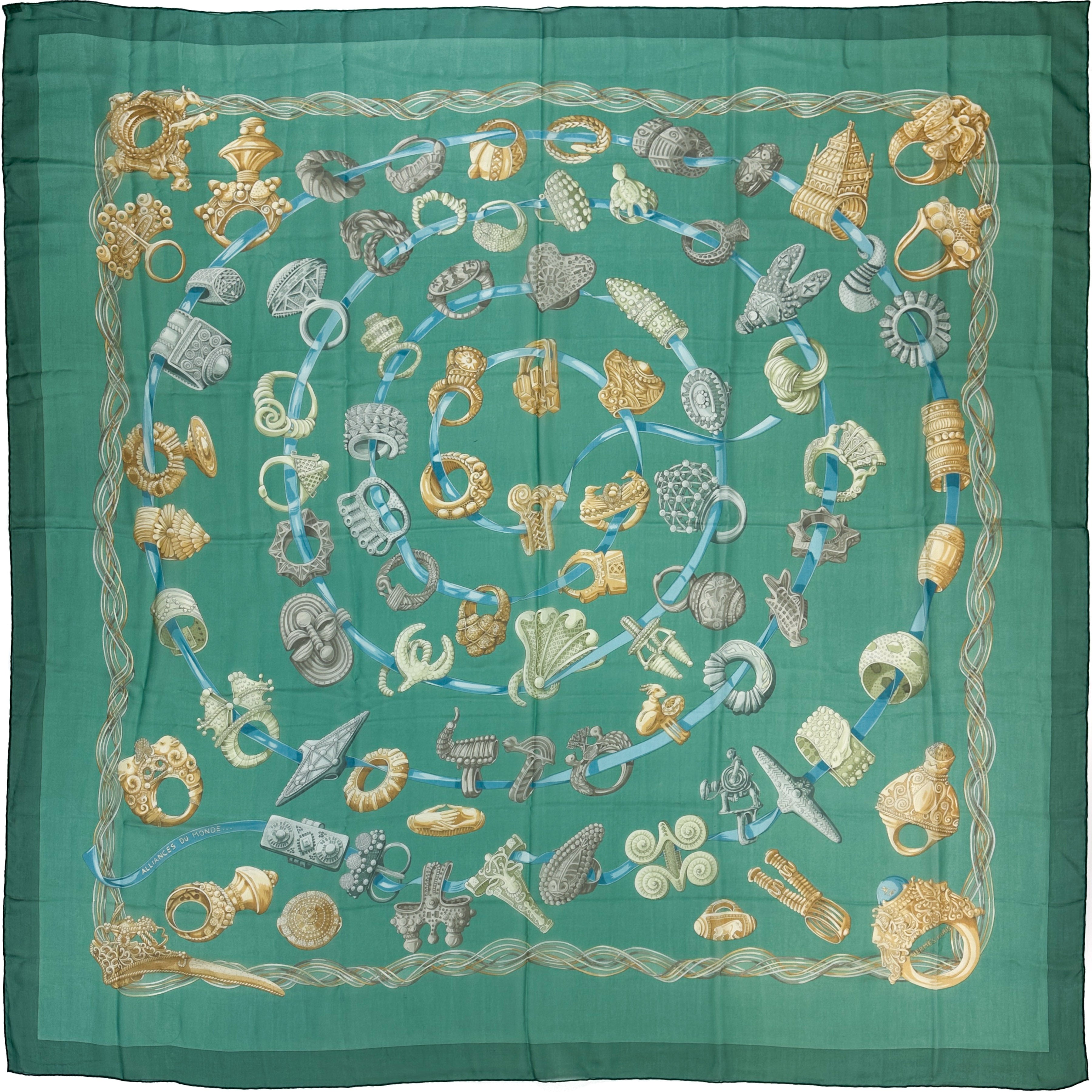 Hermès Alliances du Monde Mousseline 140