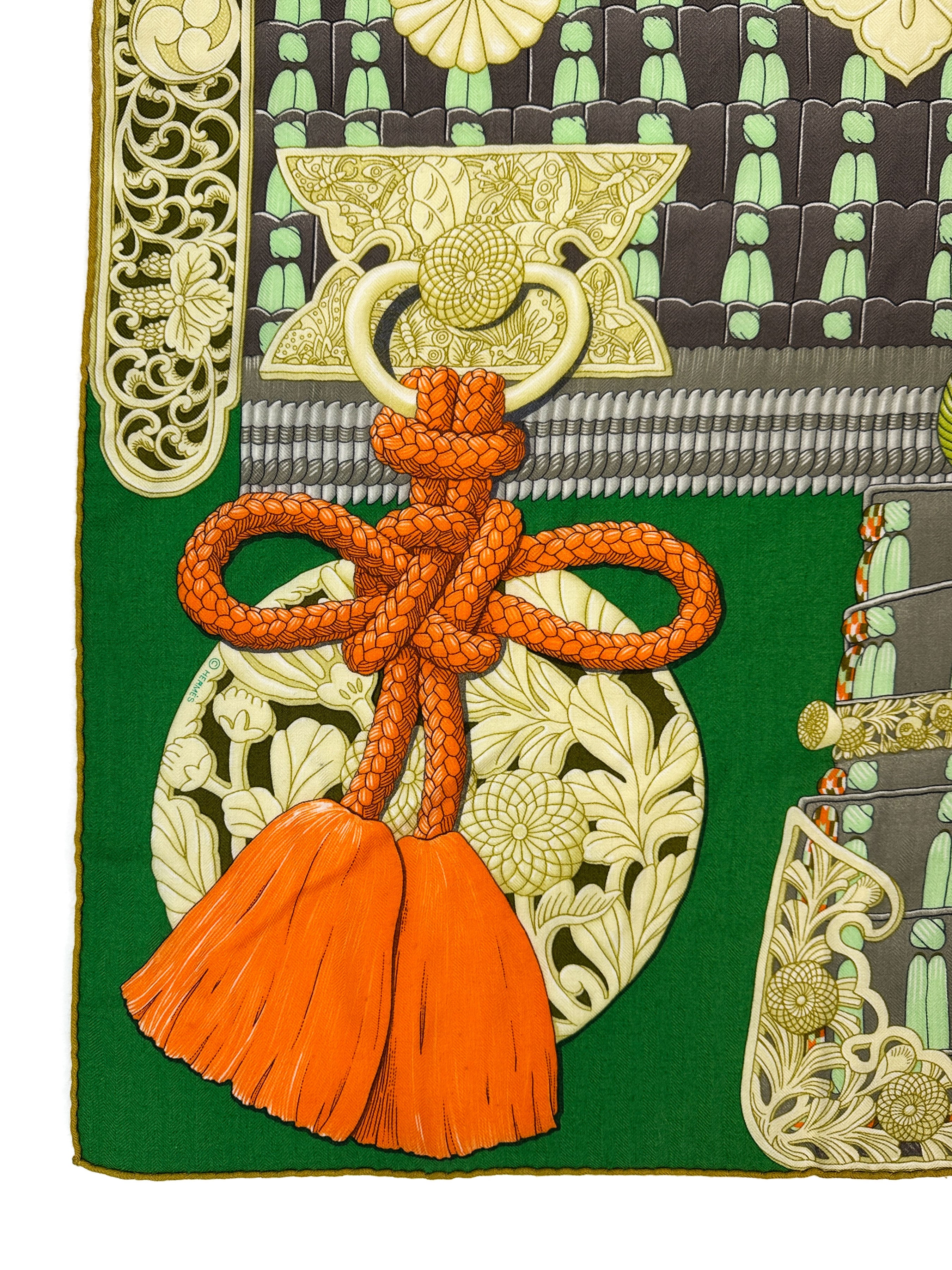 Hermès Parures de Samourais Cashmere Silk 140