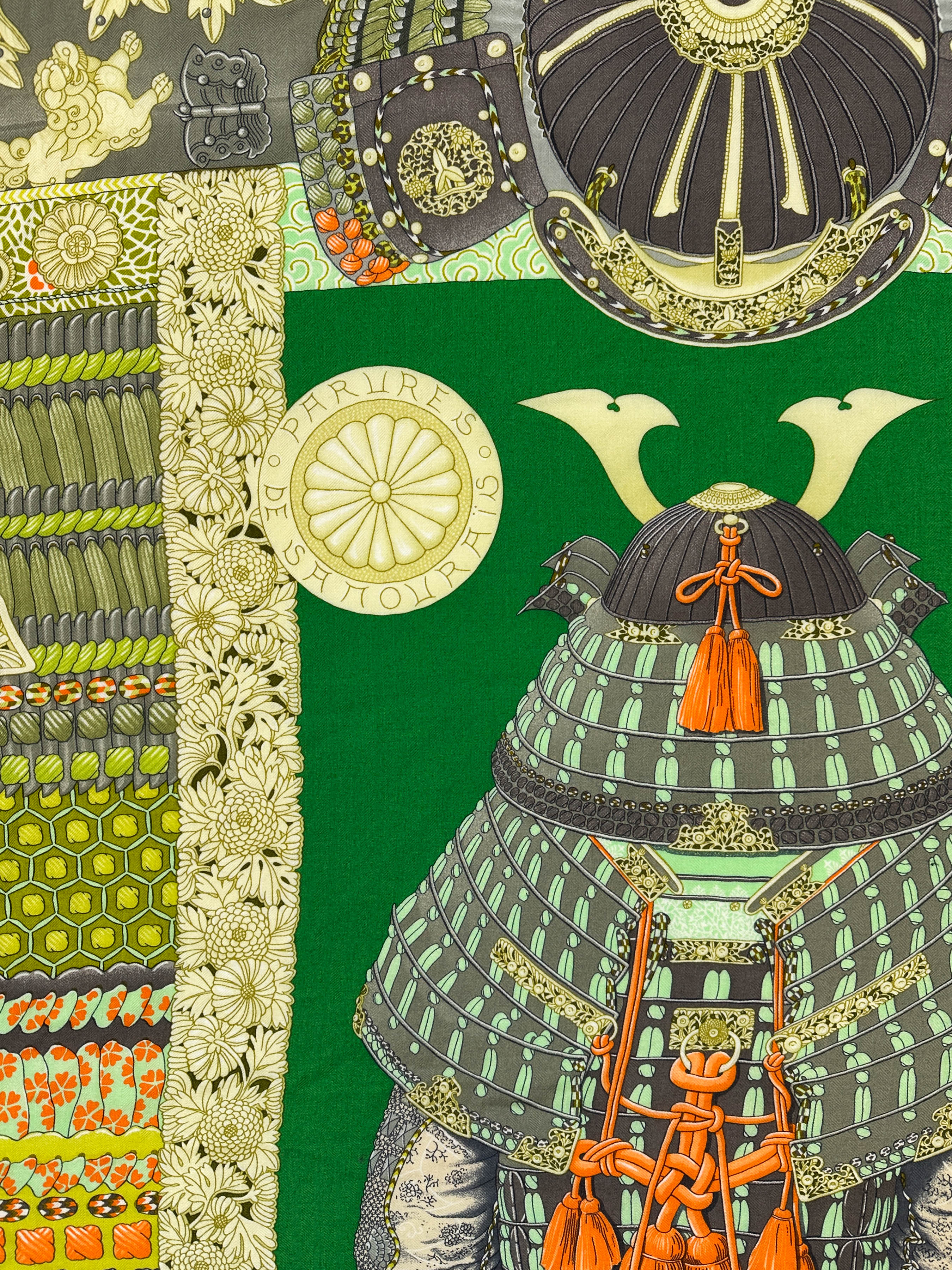 Hermès Parures de Samourais Cashmere Silk 140