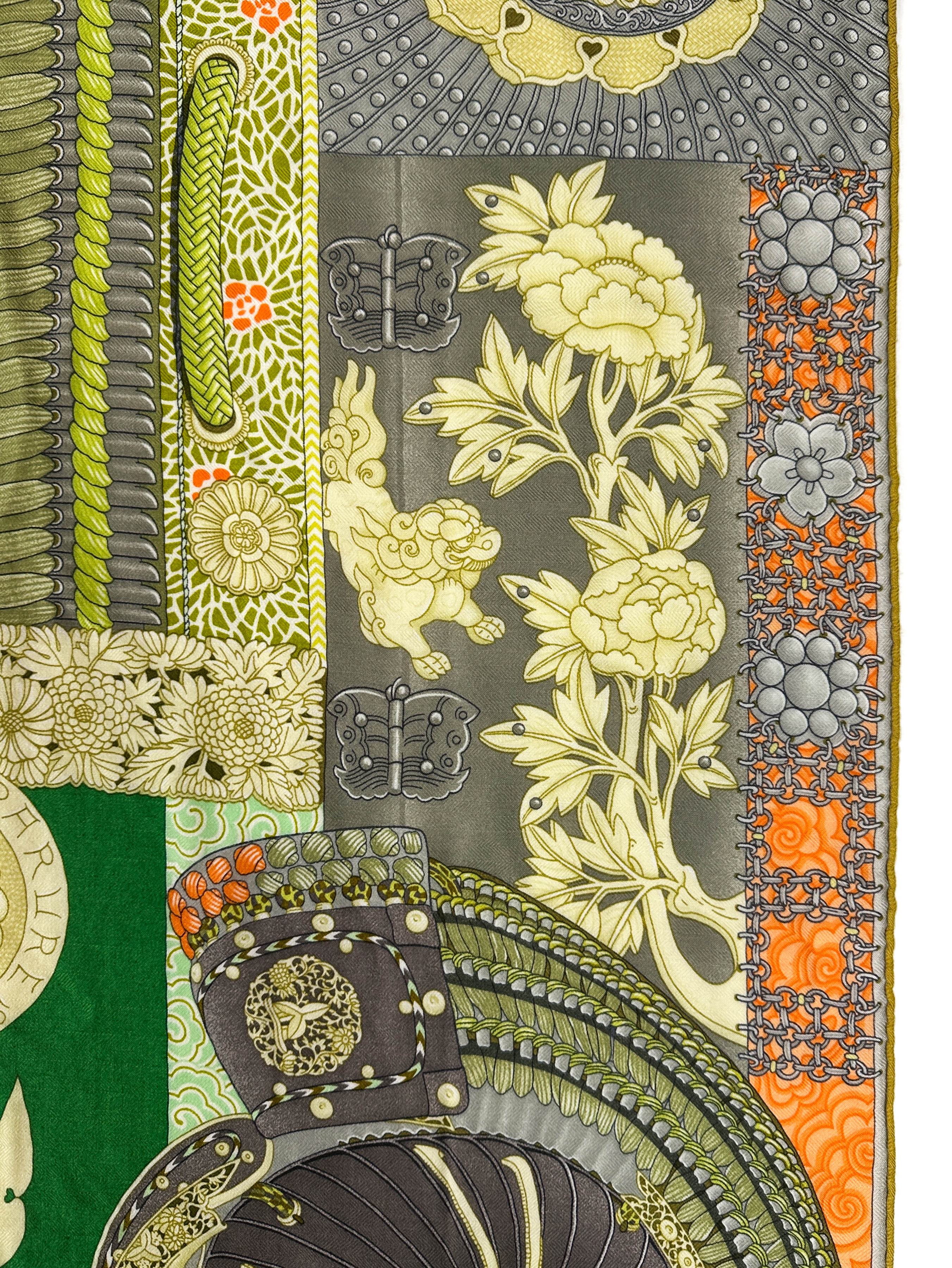 Hermès Parures de Samourais Cashmere Silk 140