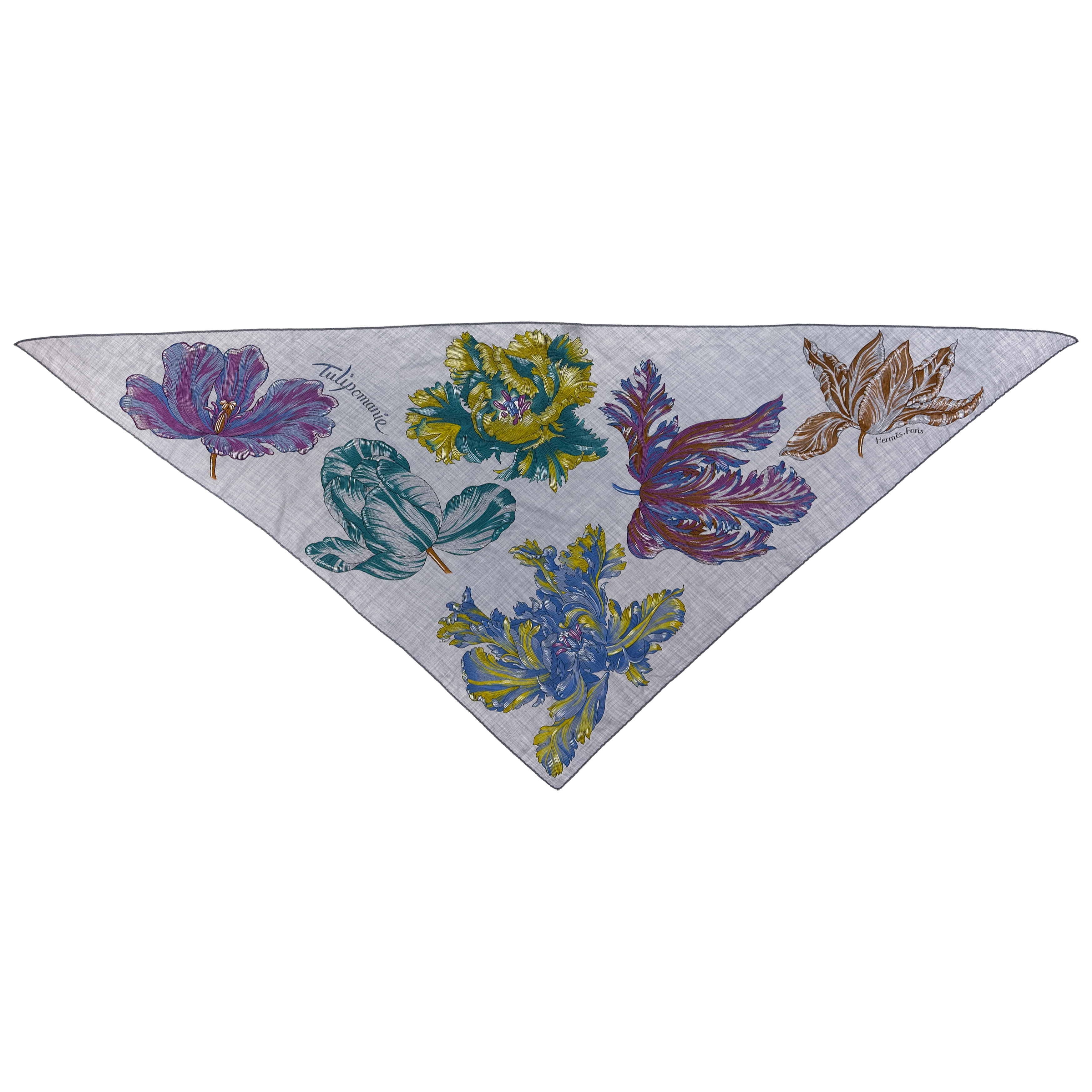 Hermès Tulipomanie Cashmere Silk Giant Triangle
