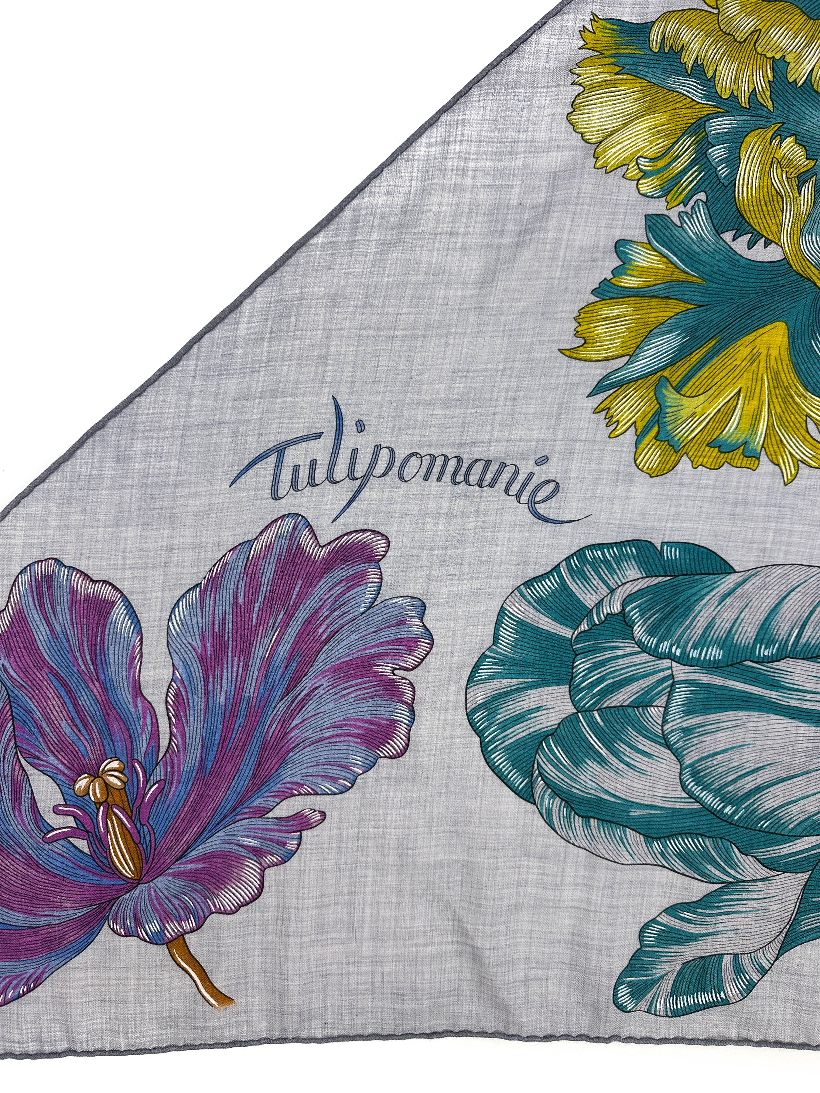 Hermès Tulipomanie Cashmere Silk Giant Triangle