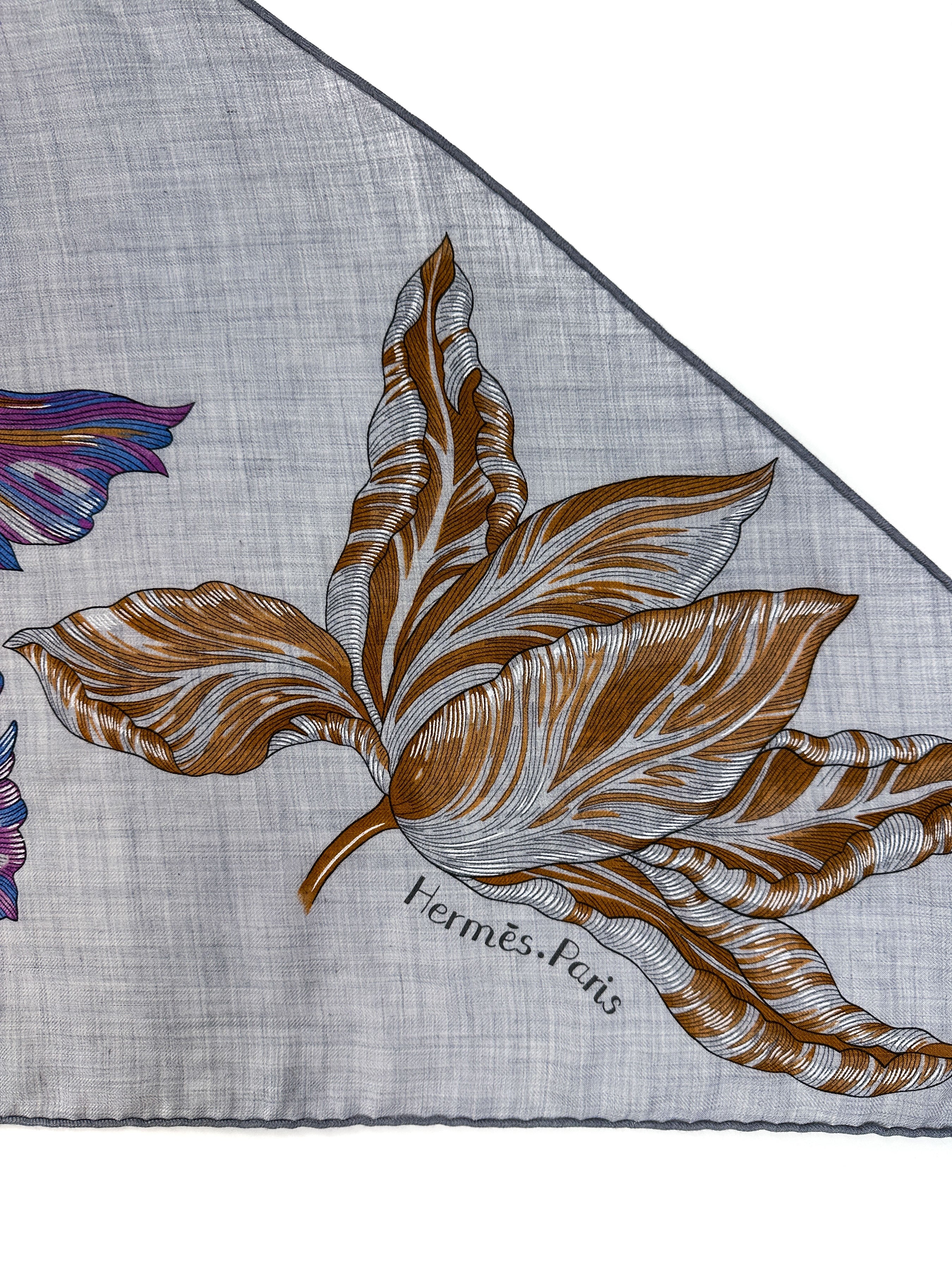 Hermès Tulipomanie Cashmere Silk Giant Triangle