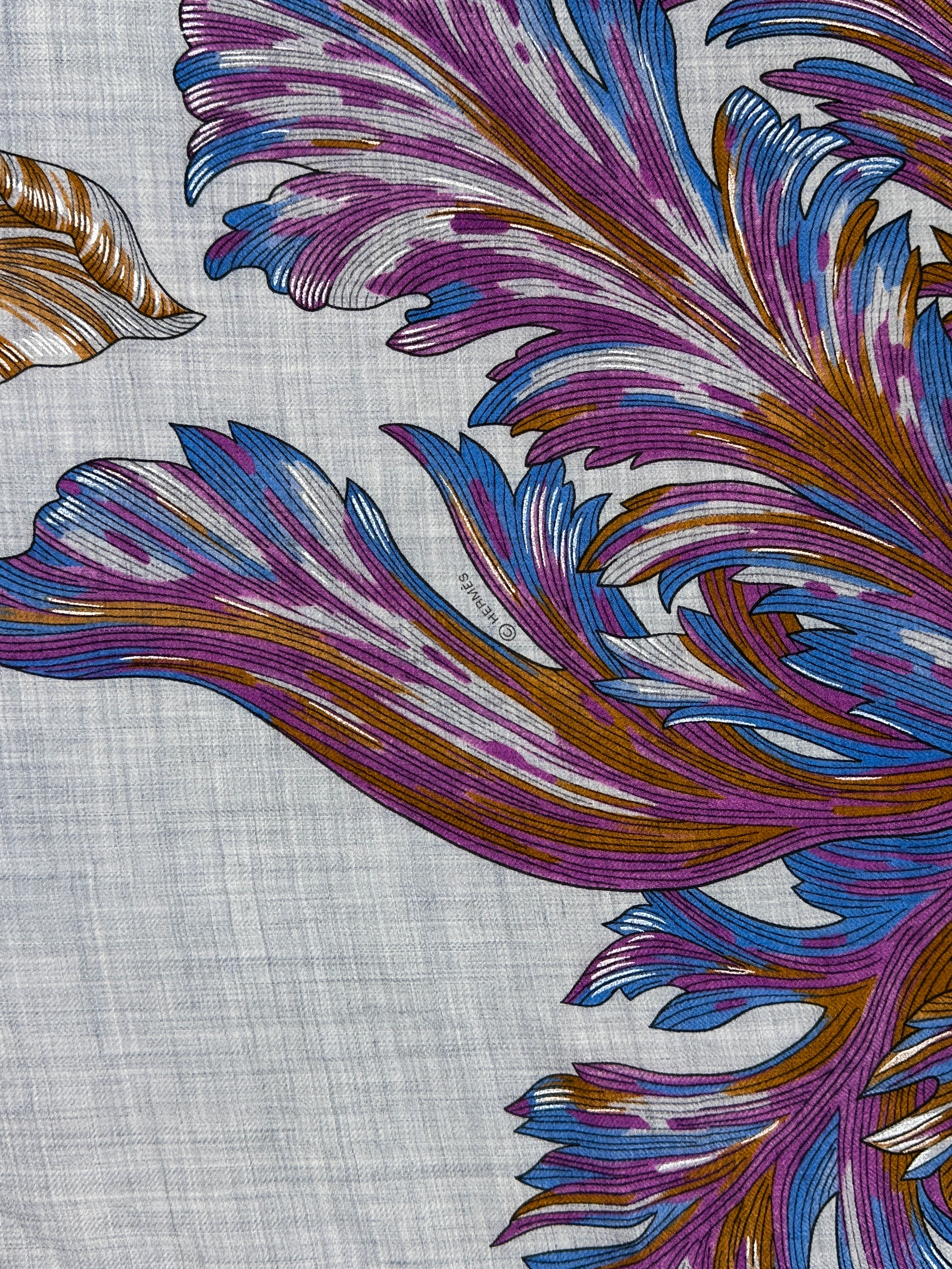 Hermès Tulipomanie Cashmere Silk Giant Triangle