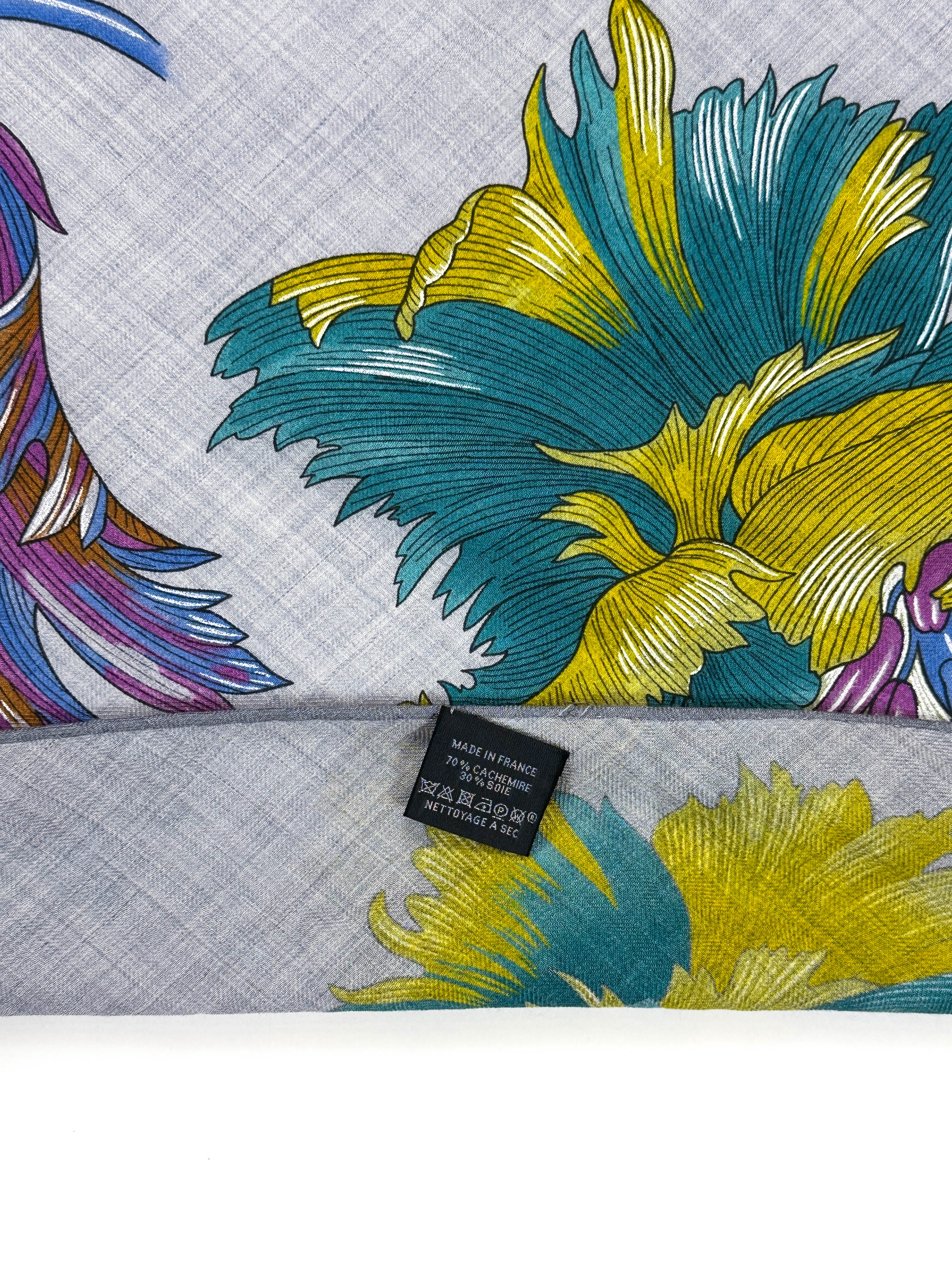 Hermès Tulipomanie Cashmere Silk Giant Triangle