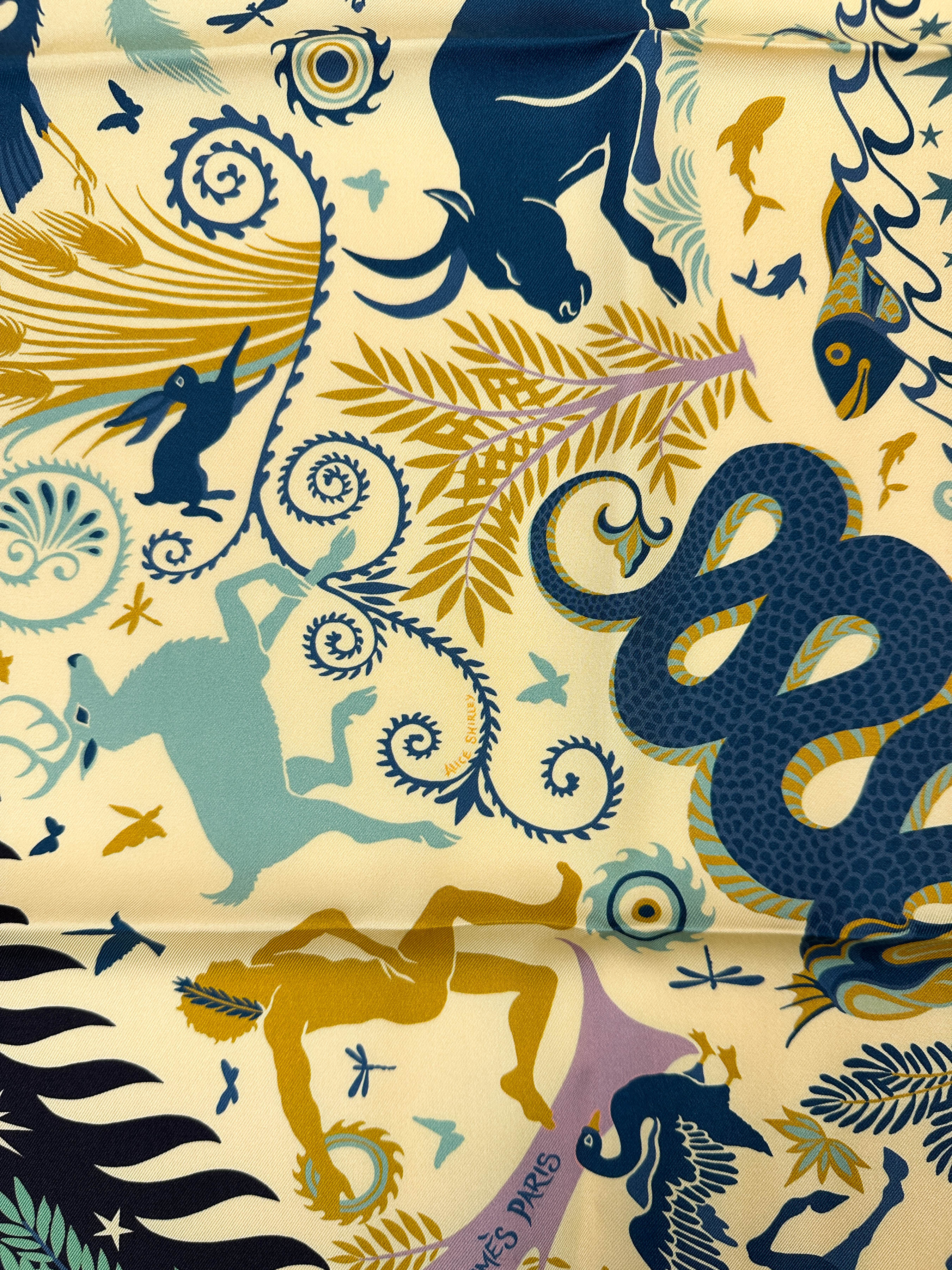 Hermès Sous le Charme d'Orphée Double Face 90