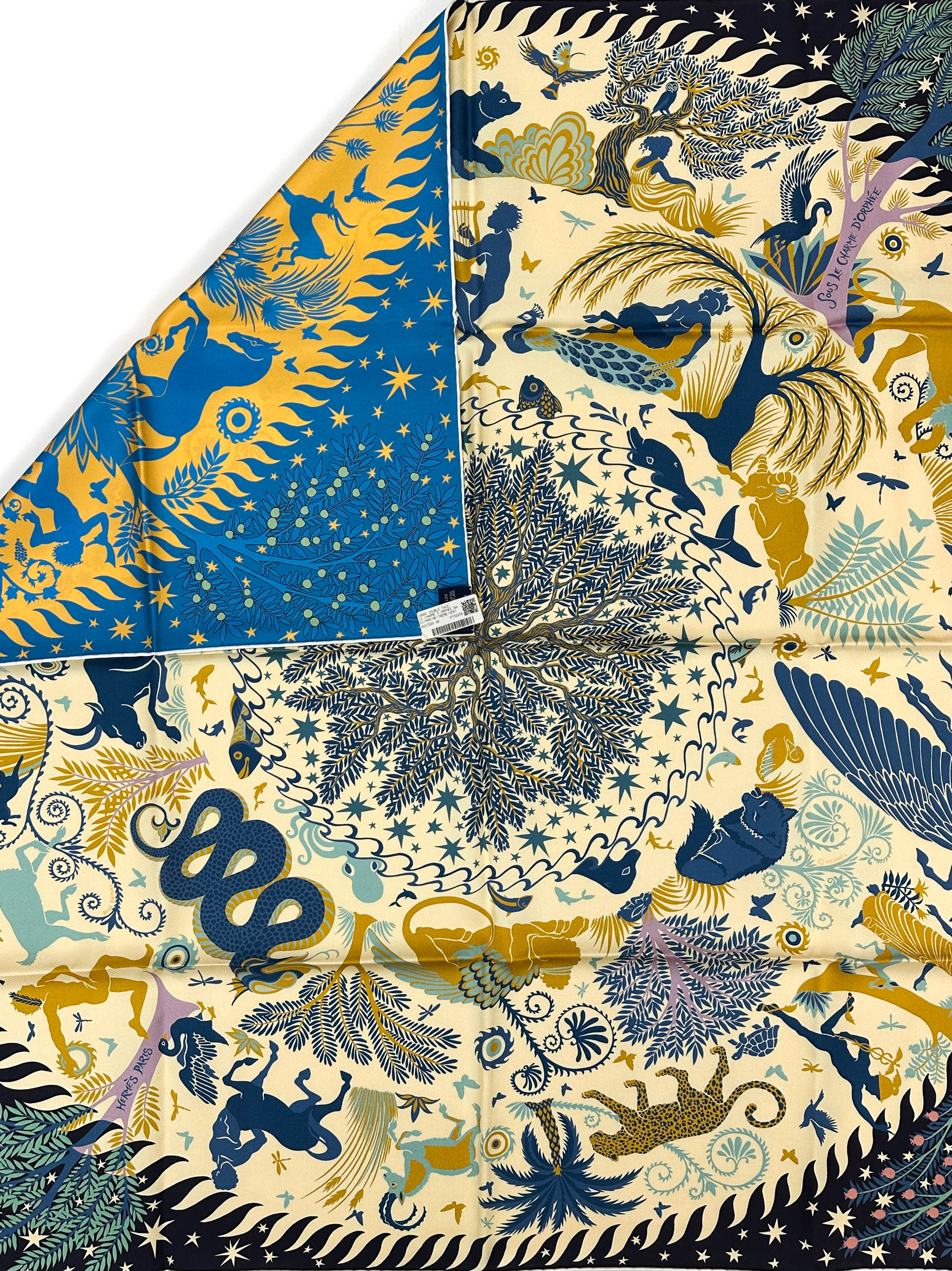 Hermès Sous le Charme d'Orphée Double Face 90