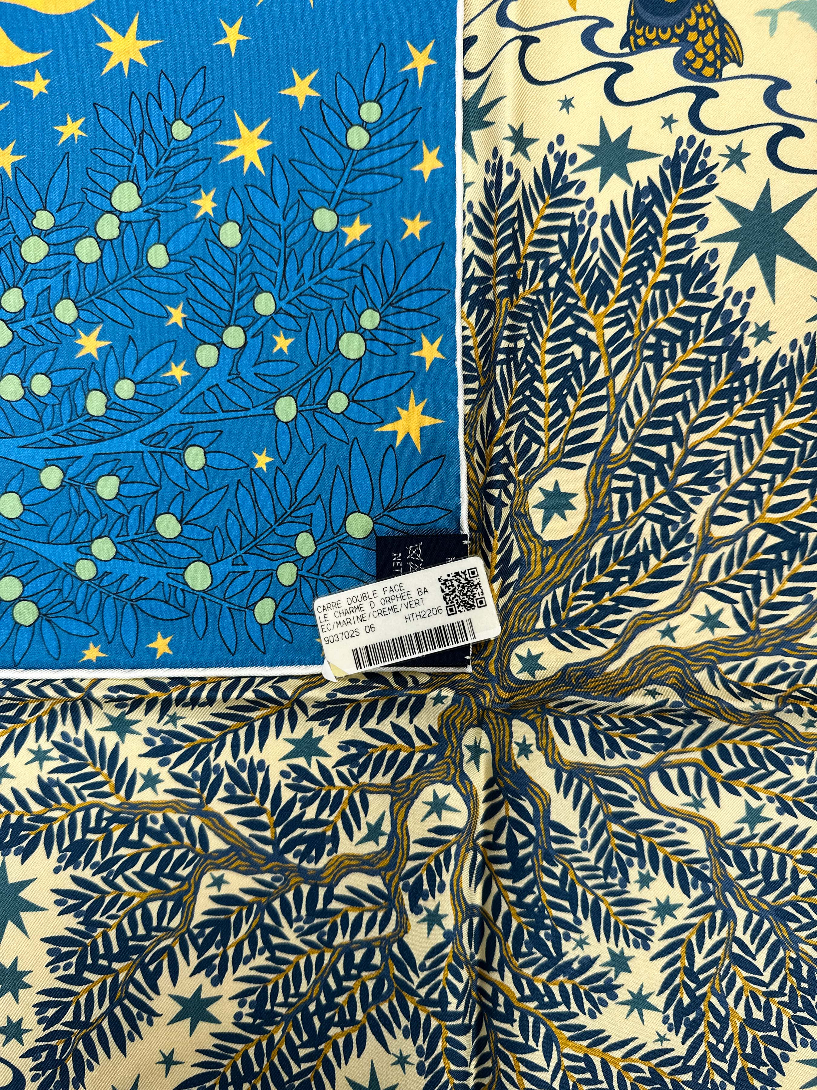 Hermès Sous le Charme d'Orphée Double Face 90