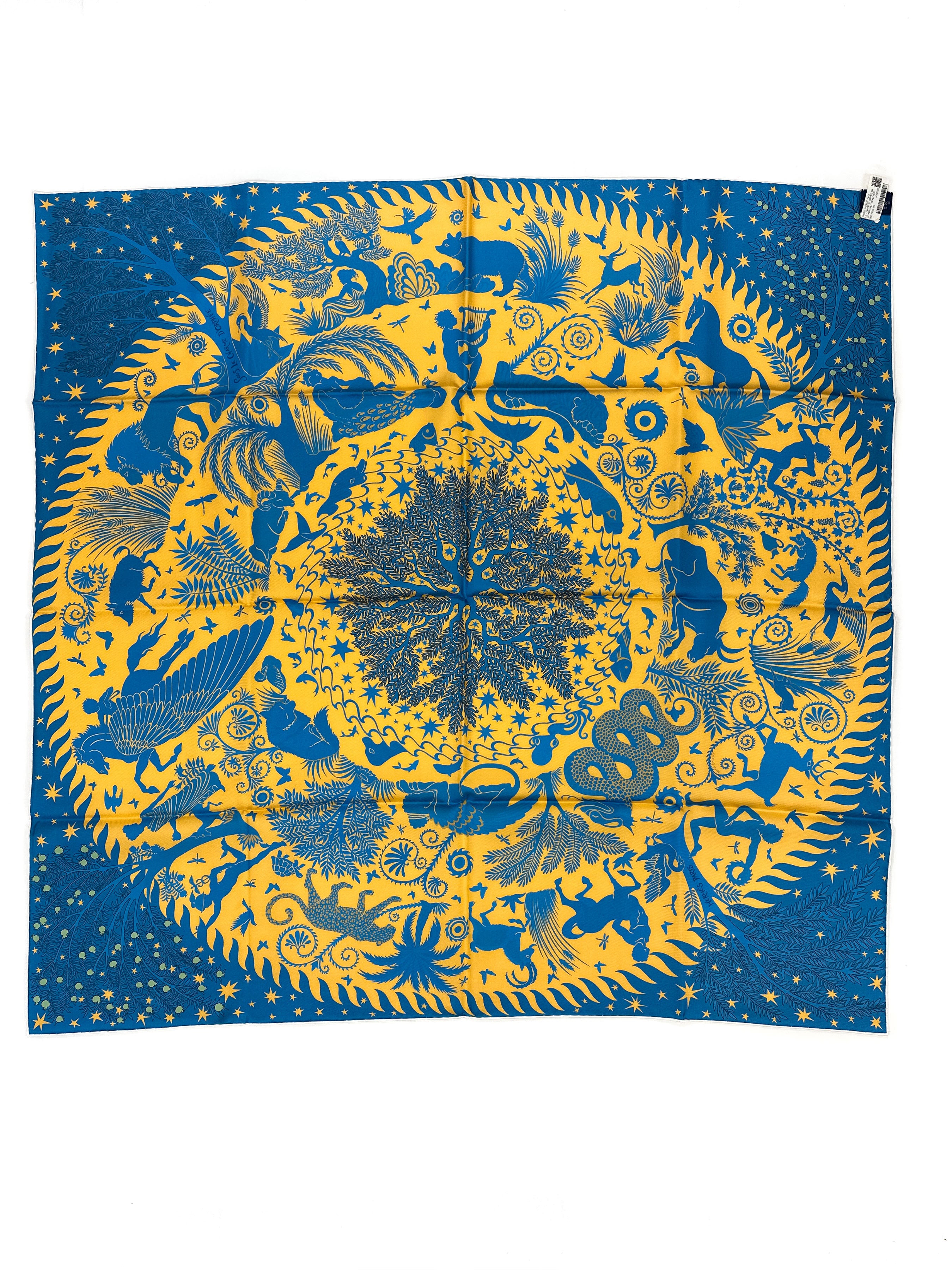 Hermès Sous le Charme d'Orphée Double Face 90