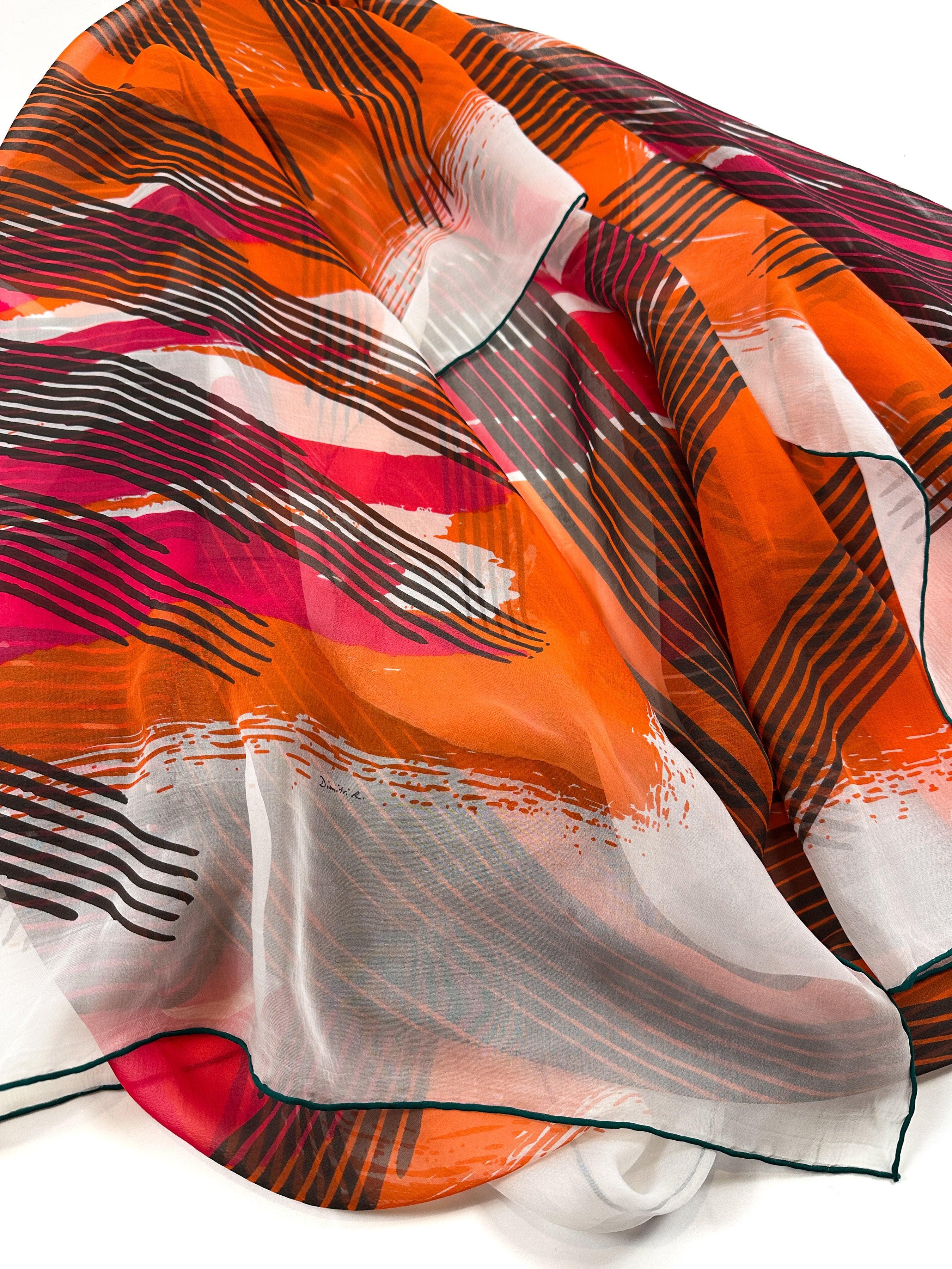 Hermès Big H Madras Mousseline 140