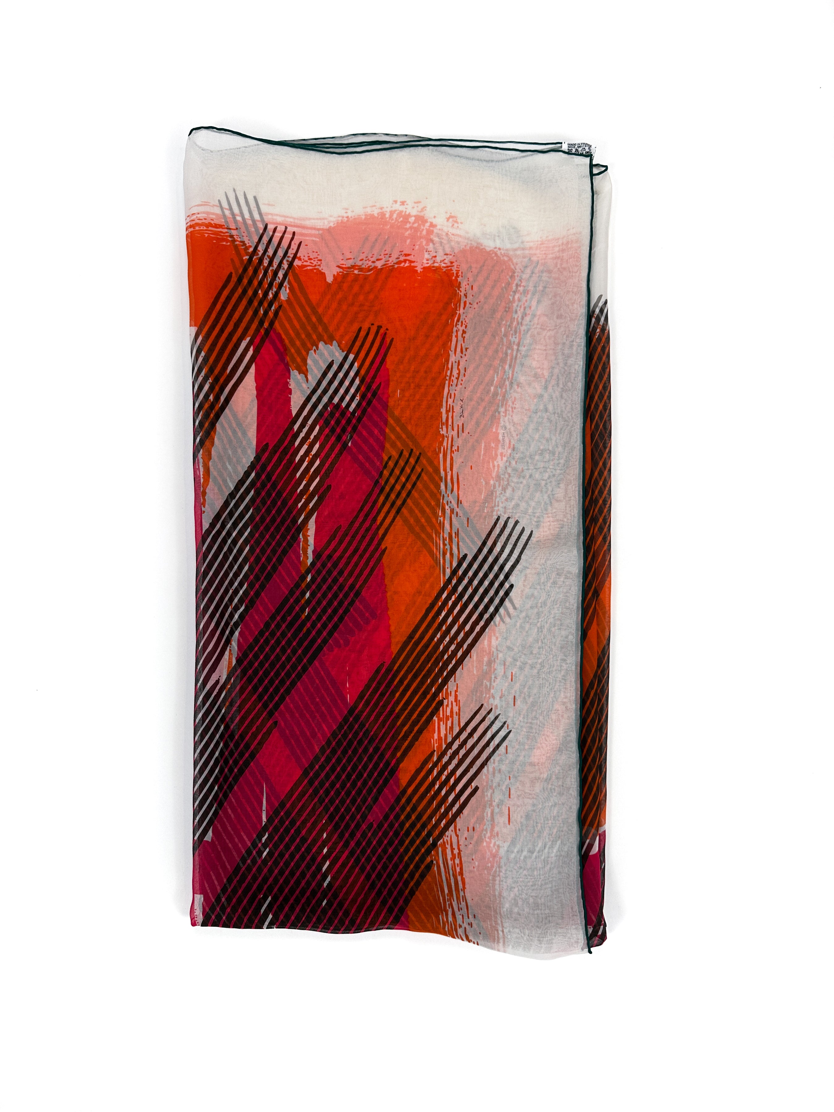Hermès Big H Madras Mousseline 140