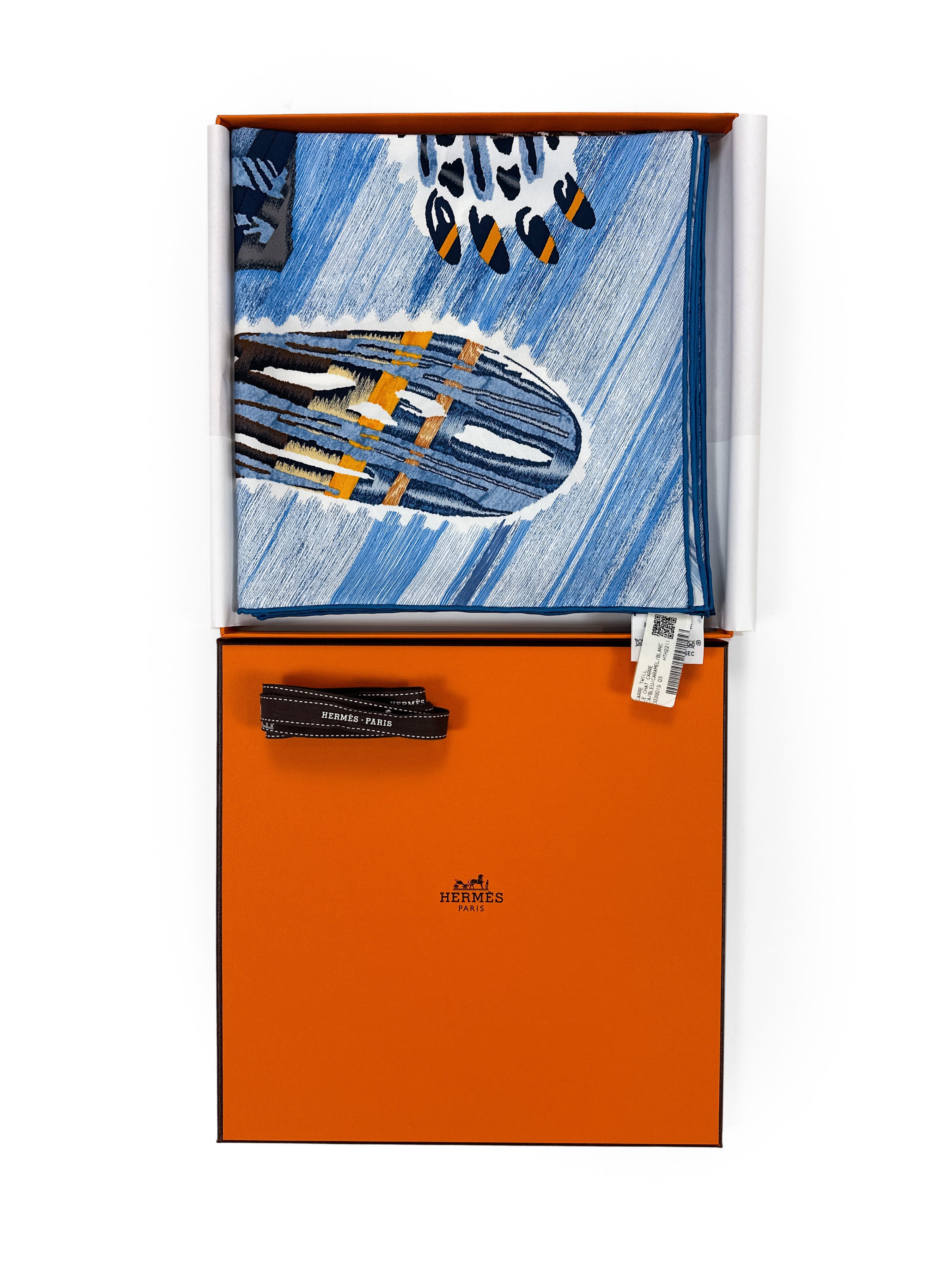 Hermès Le Chat Carré 90