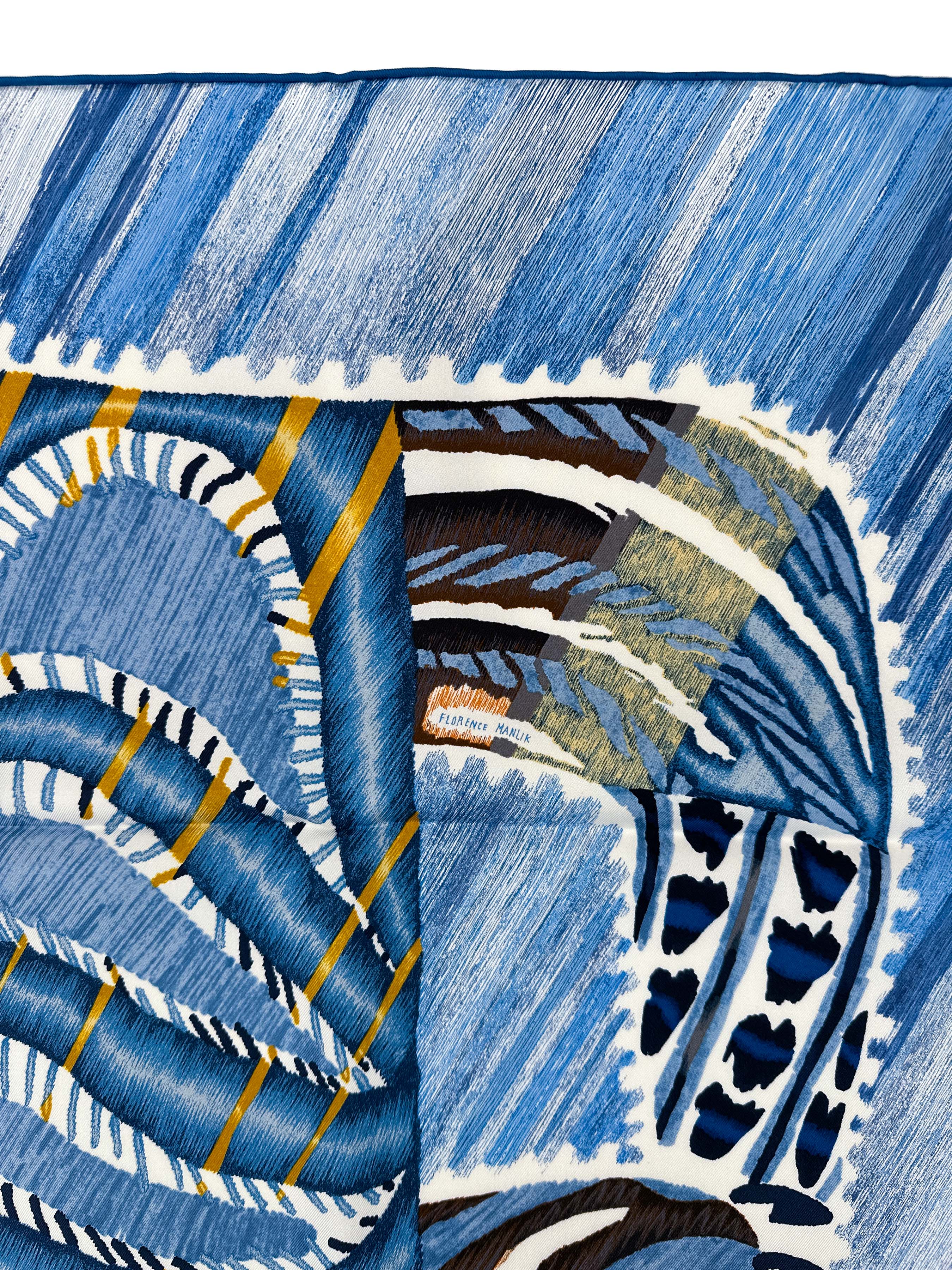 Hermès Le Chat Carré 90