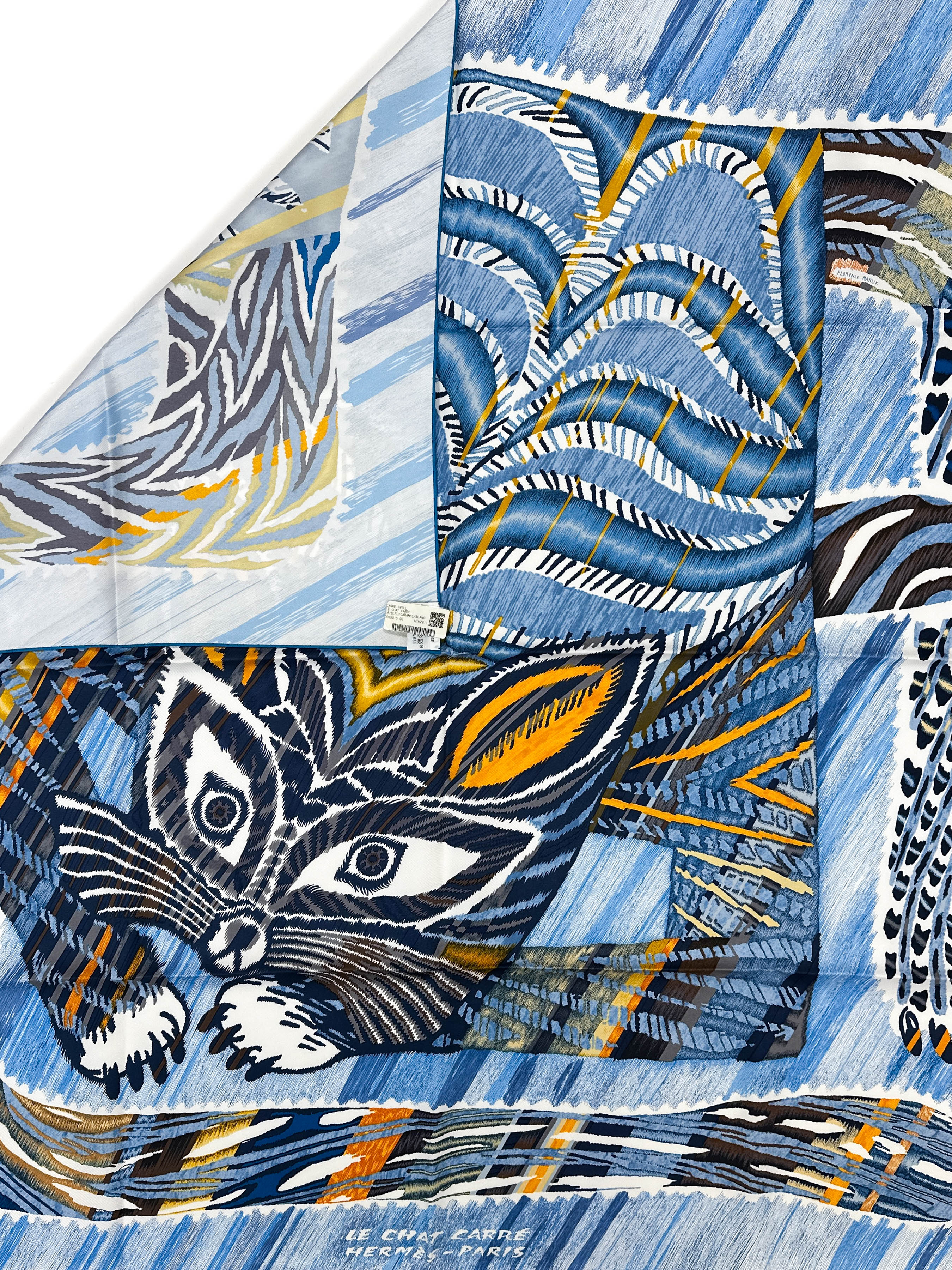 Hermès Le Chat Carré 90