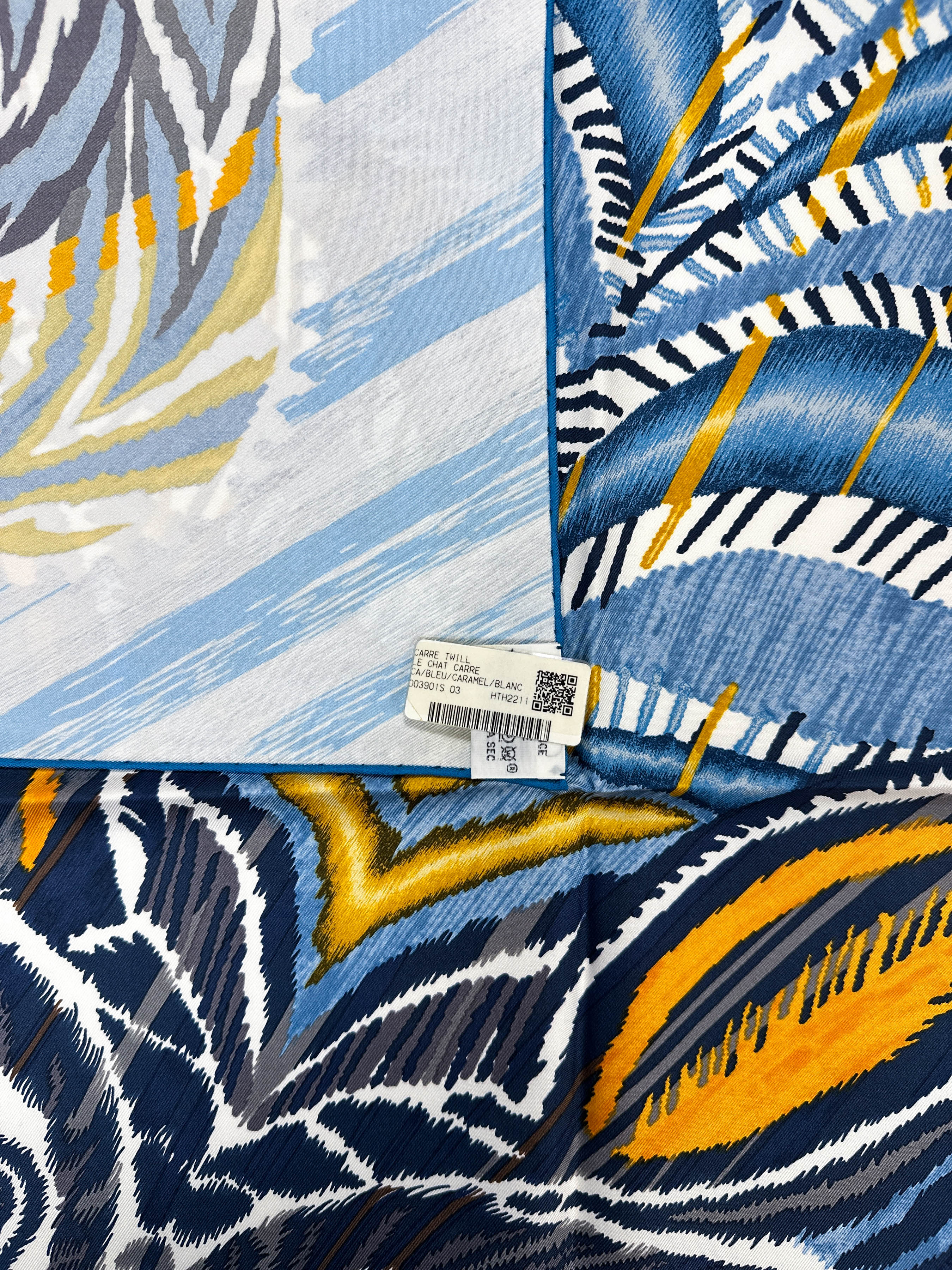 Hermès Le Chat Carré 90