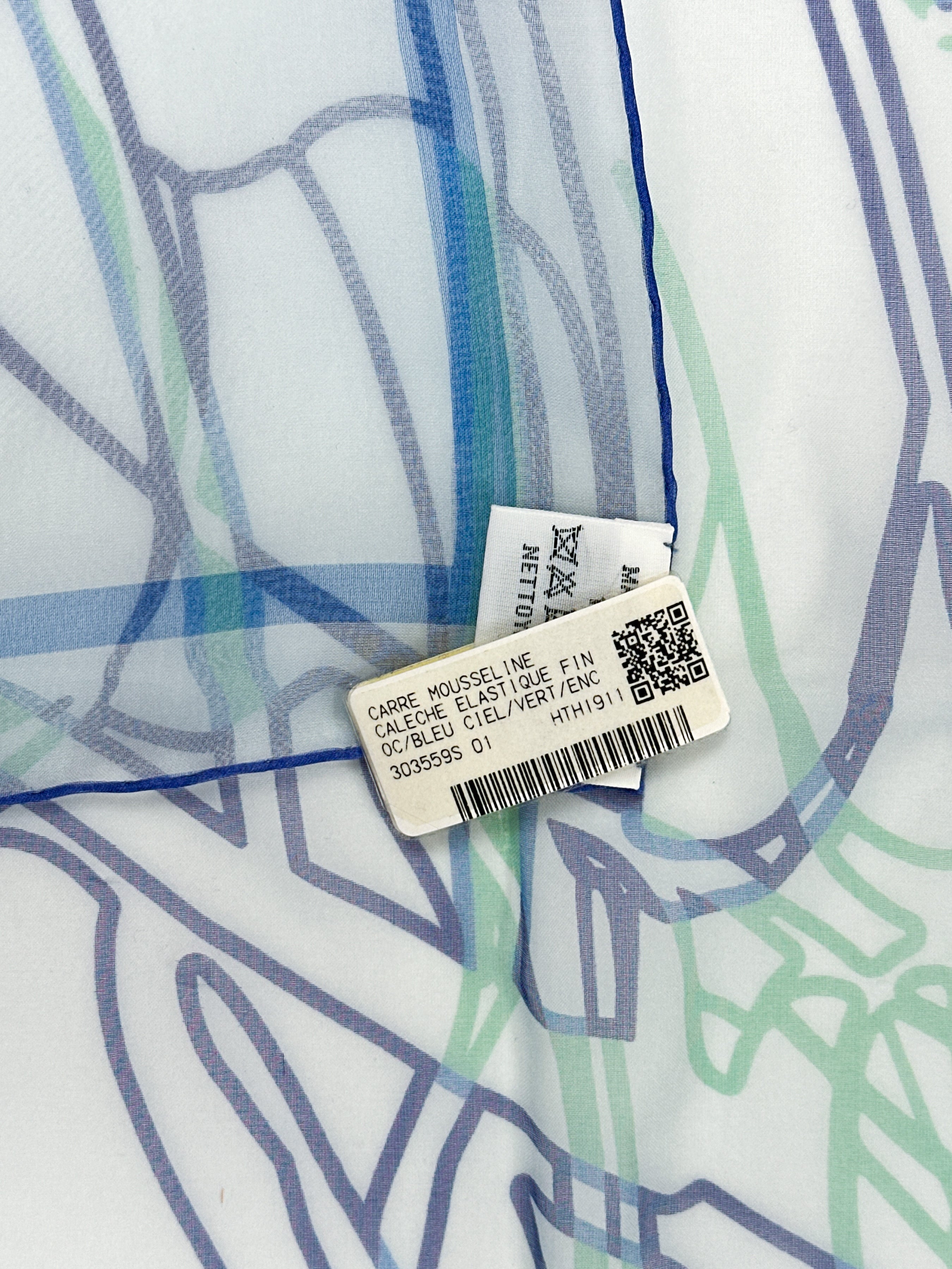 Hermès Calèche élastique Finesse Mousseline 90