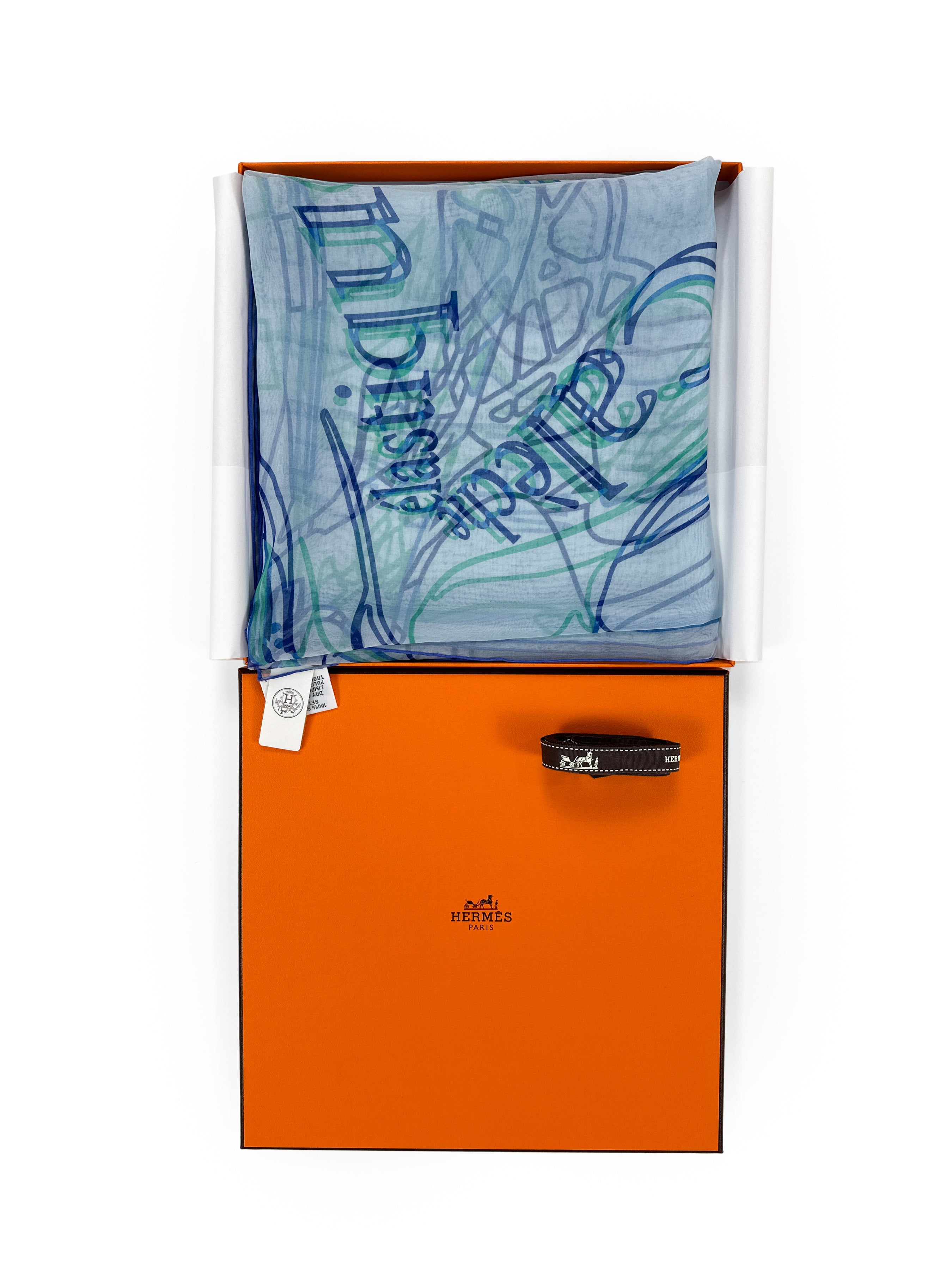 Hermès Calèche élastique Finesse Mousseline 90