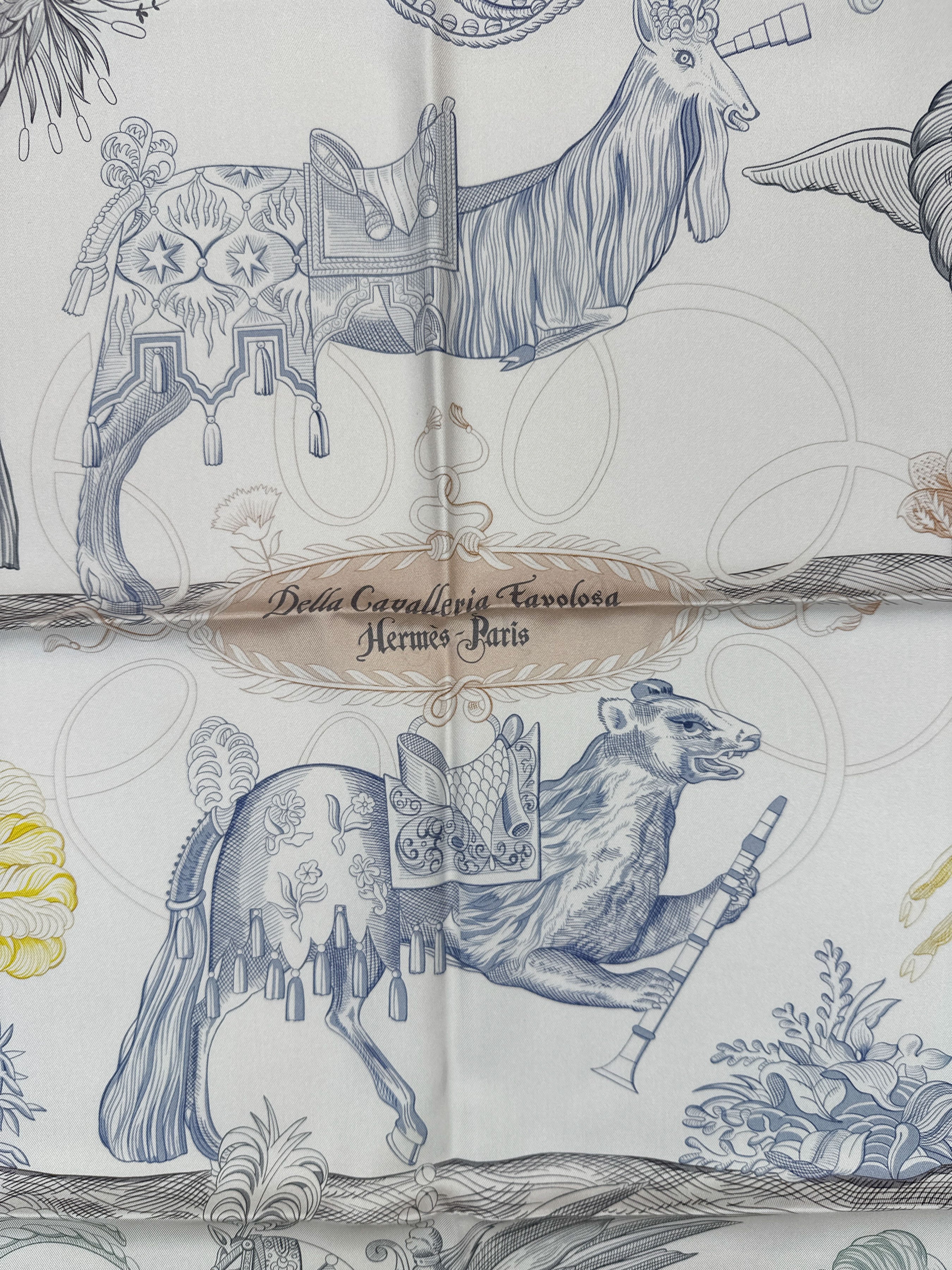 Hermès Della Cavalleria Favolosa Double Face 90