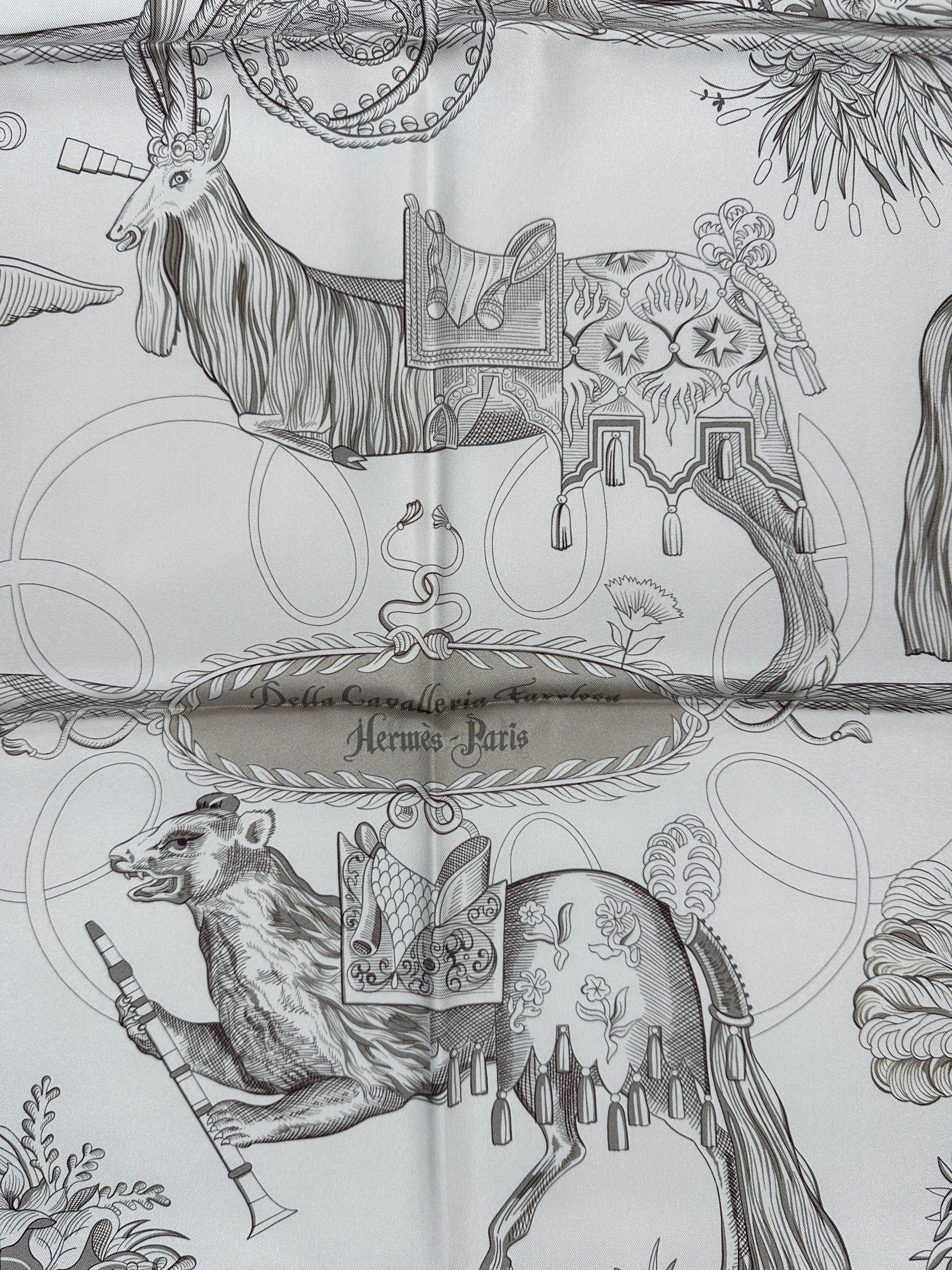 Hermès Della Cavalleria Favolosa Double Face 90