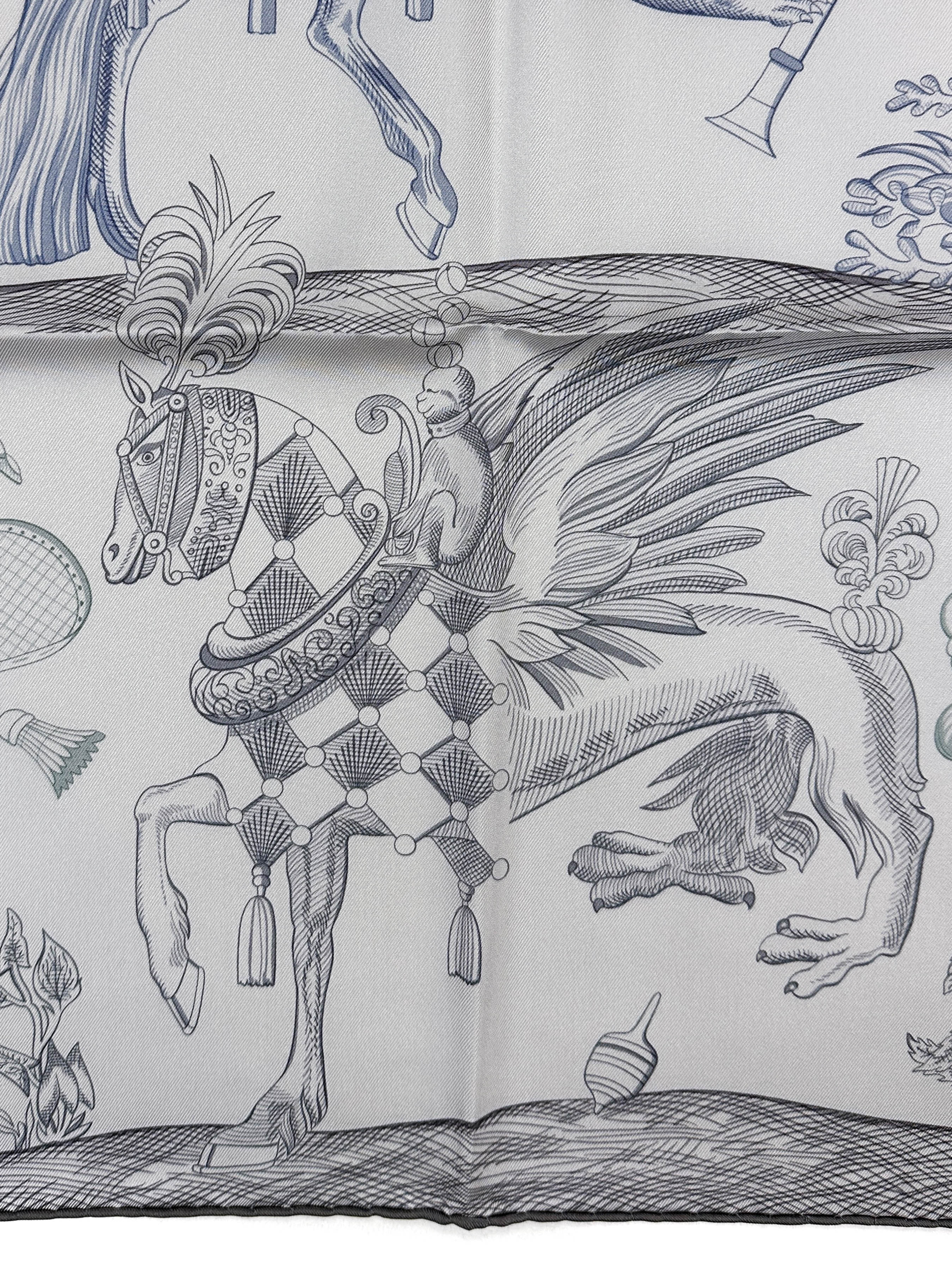 Hermès Della Cavalleria Favolosa Double Face 90