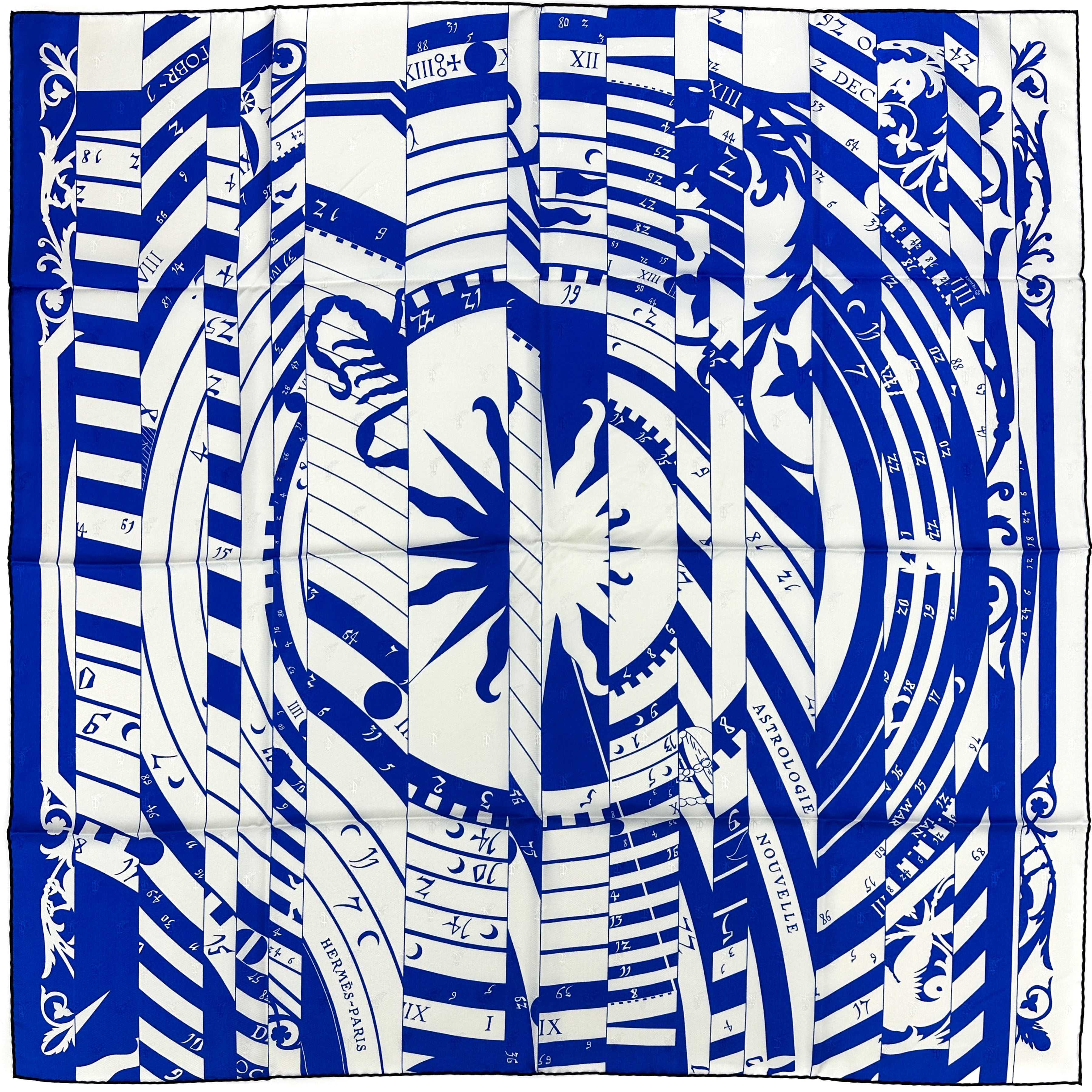 Hermès Astrologie Nouvelle Tattoo Jacquard 90