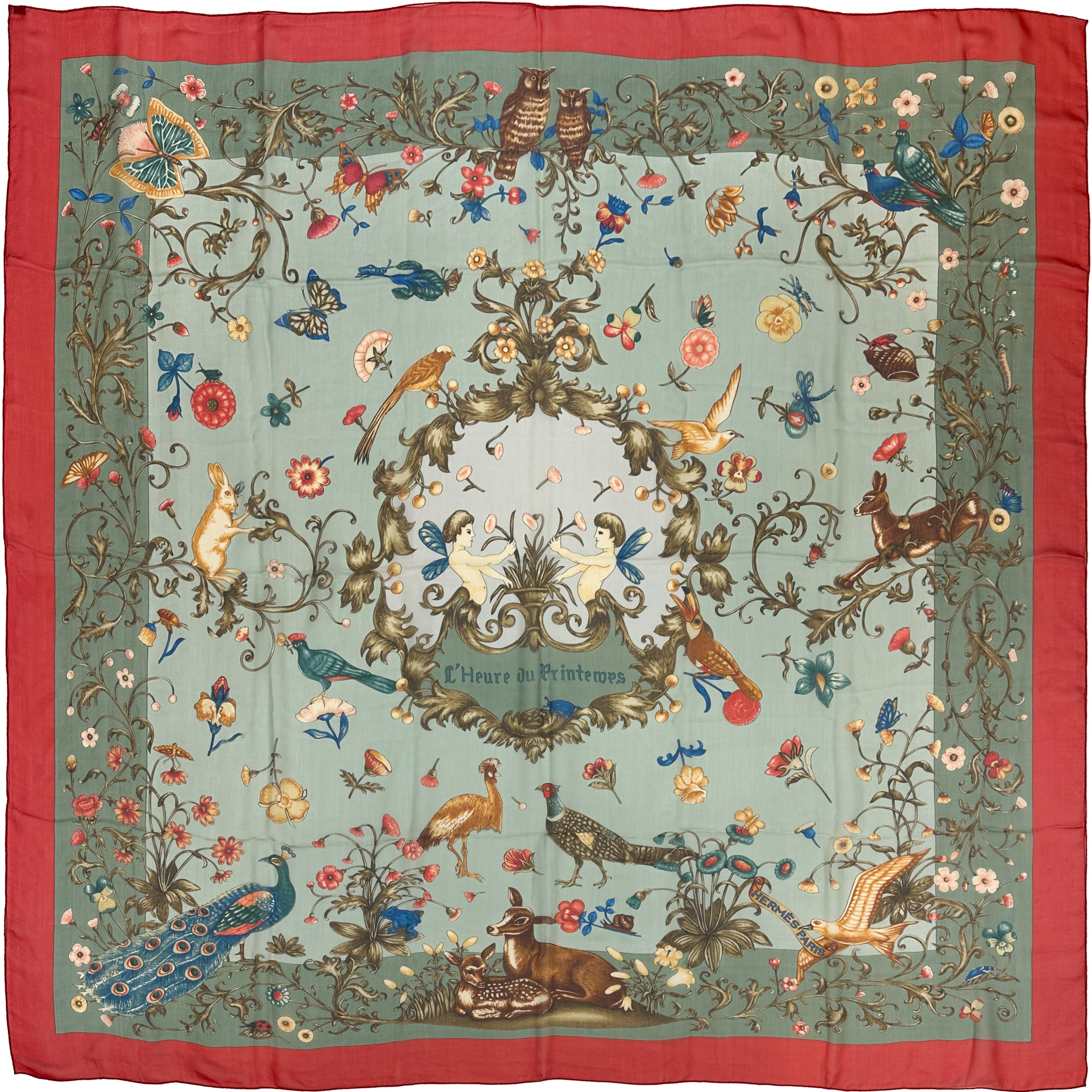 Hermès L'Heure du Printemps Mousseline 140