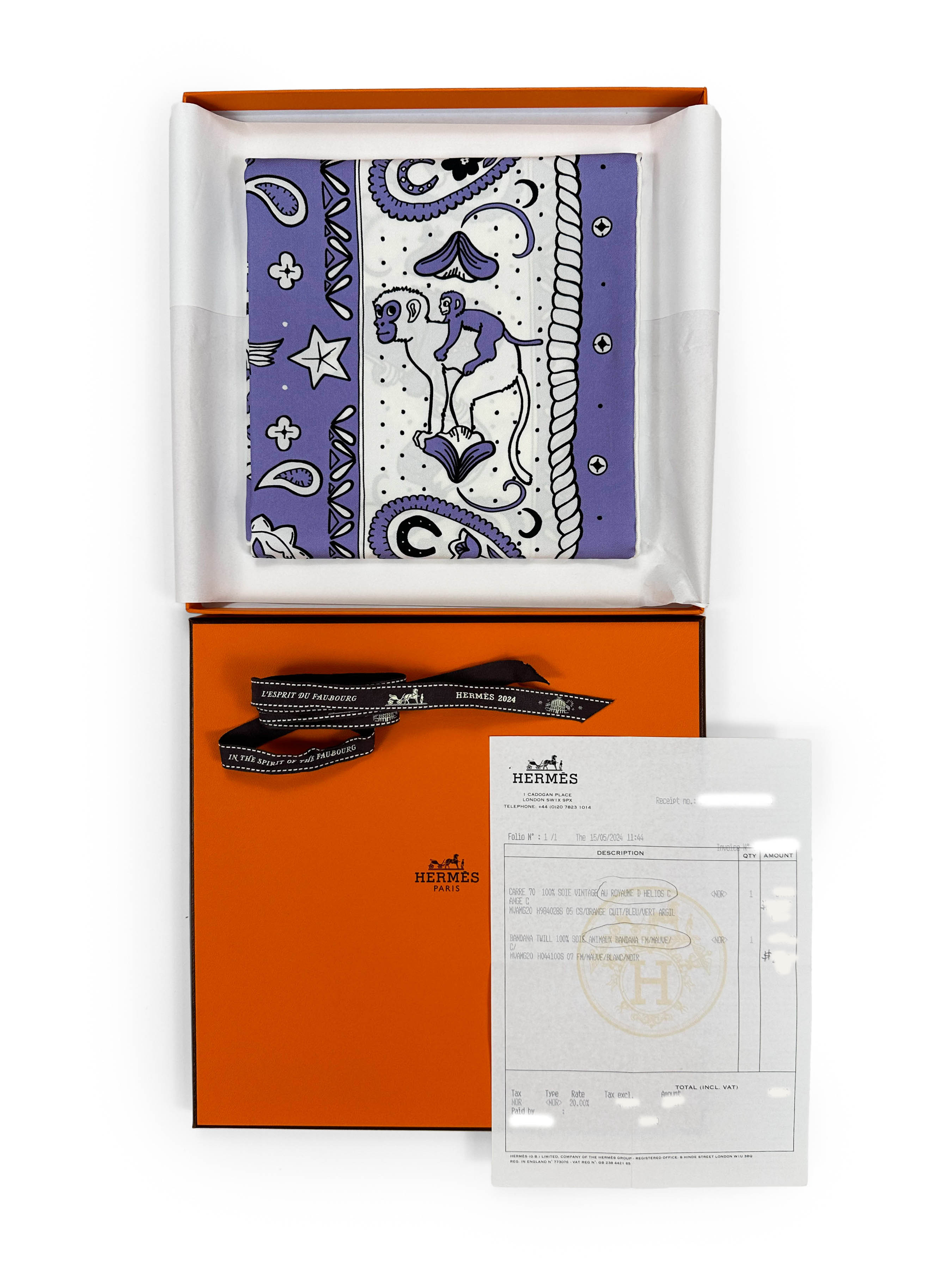 Hermès Animaux Bandana 55