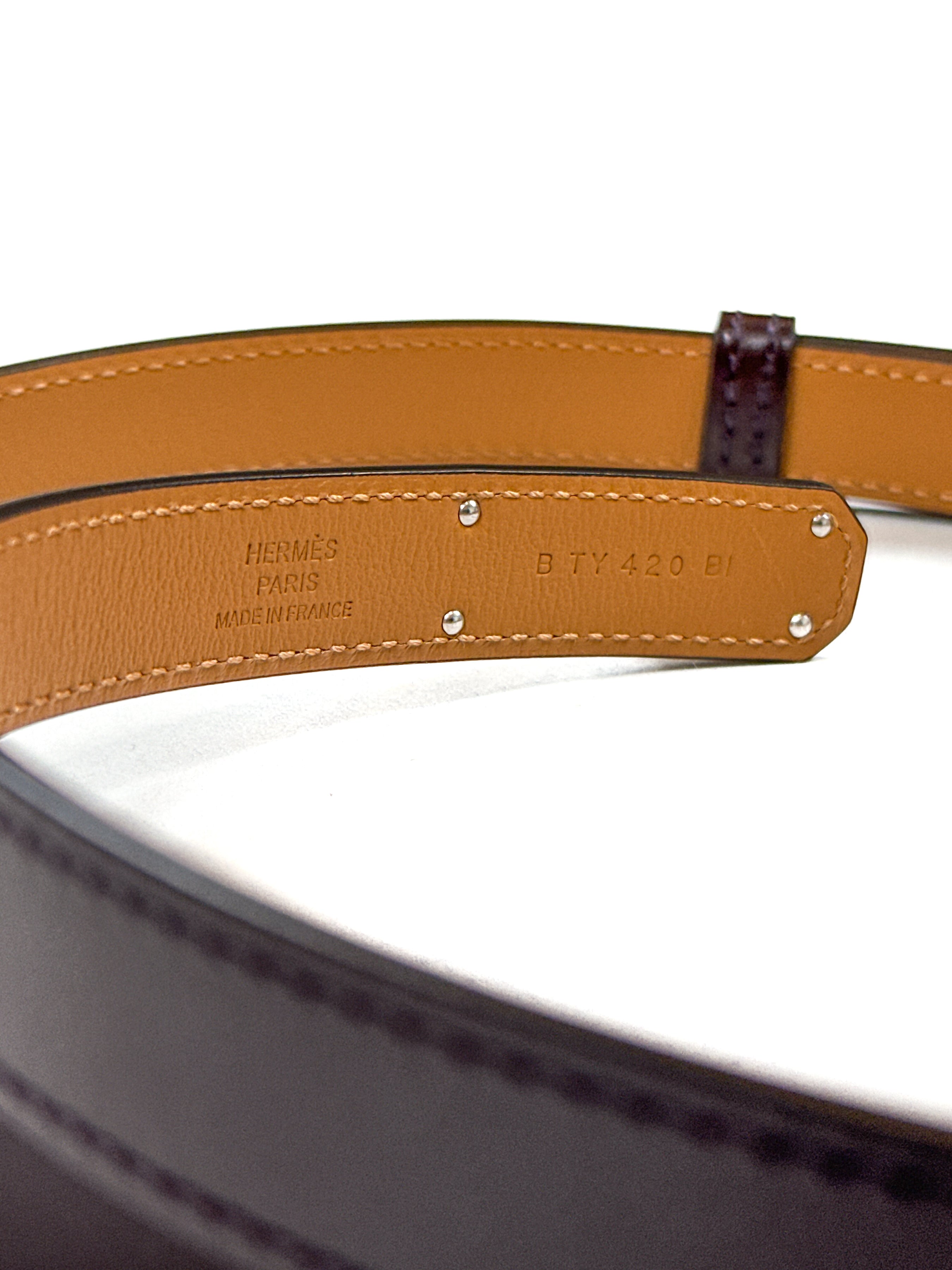 Hermès Kelly 18 Duo Electrum Belt