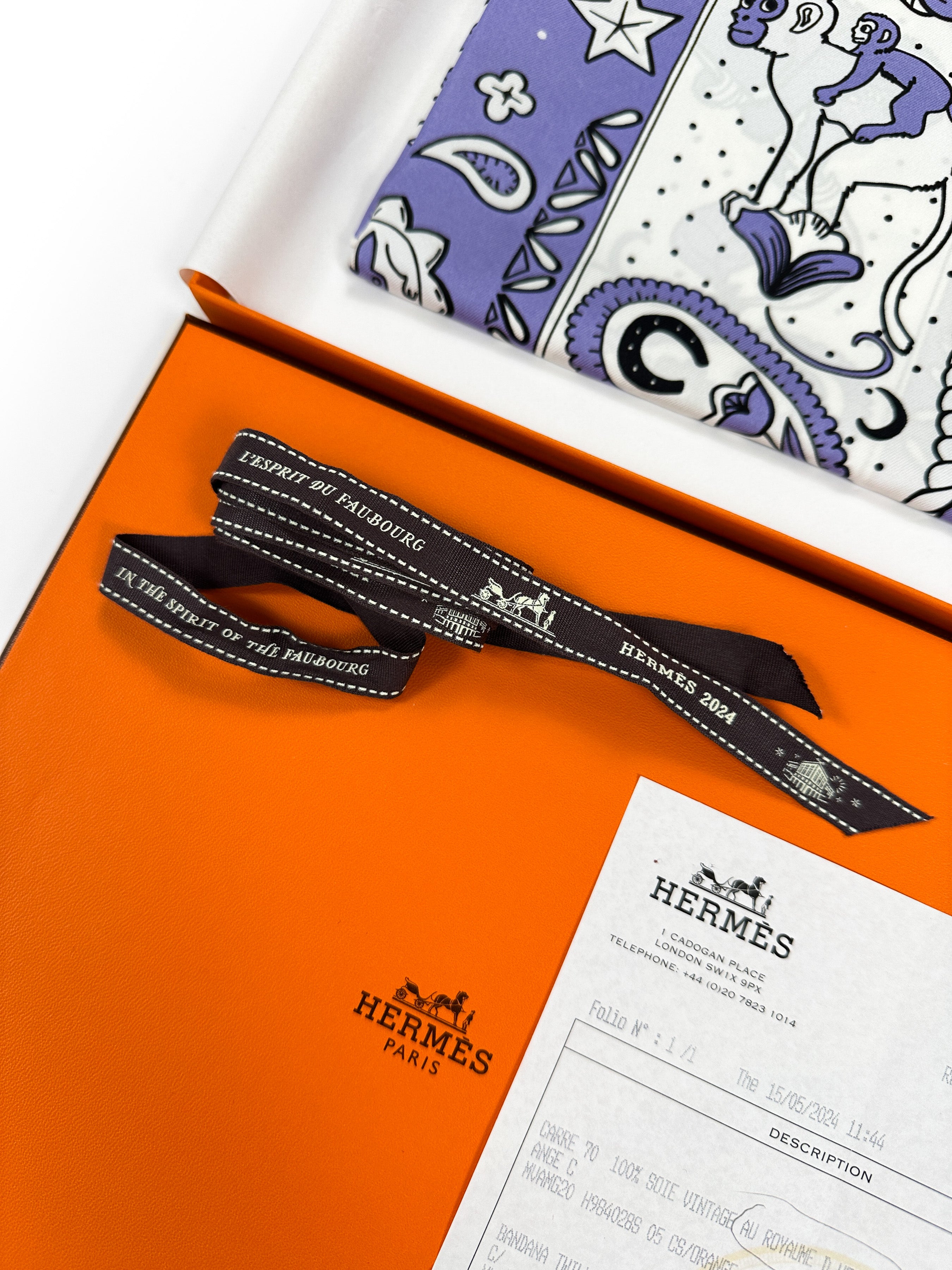 Hermès Animaux Bandana 55