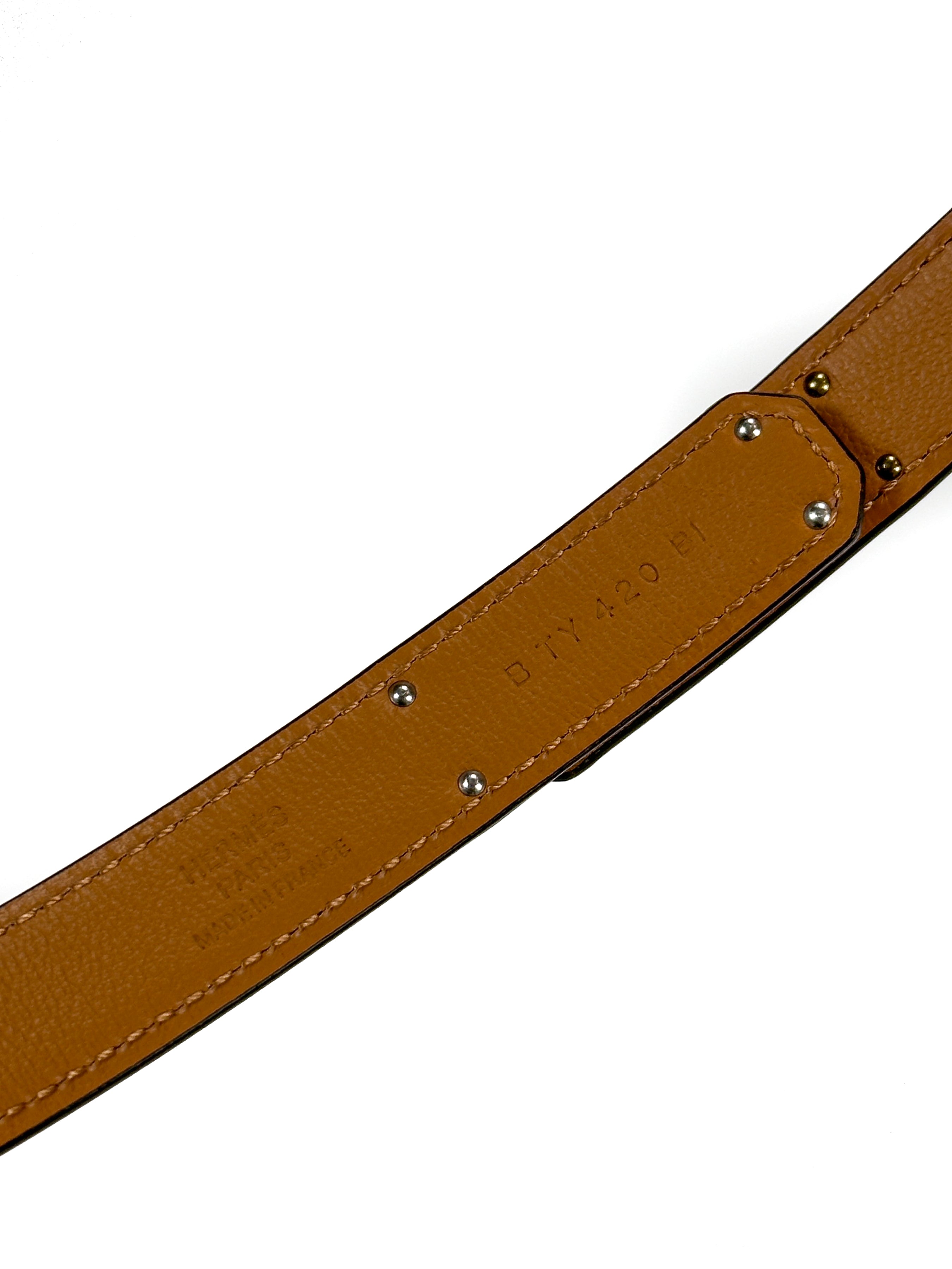 Hermès Kelly 18 Duo Electrum Belt