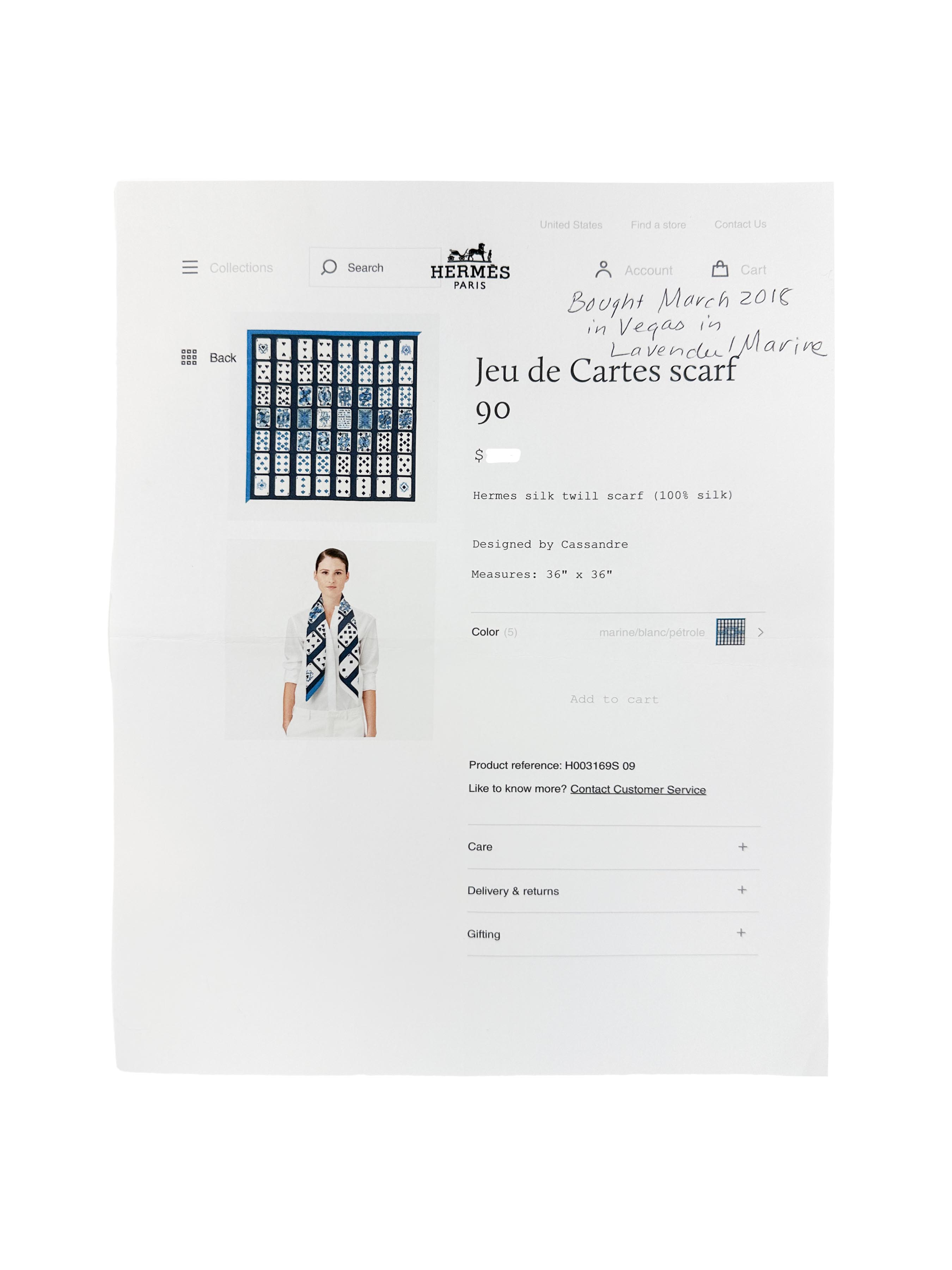 Hermès Jeu de Cartes 90