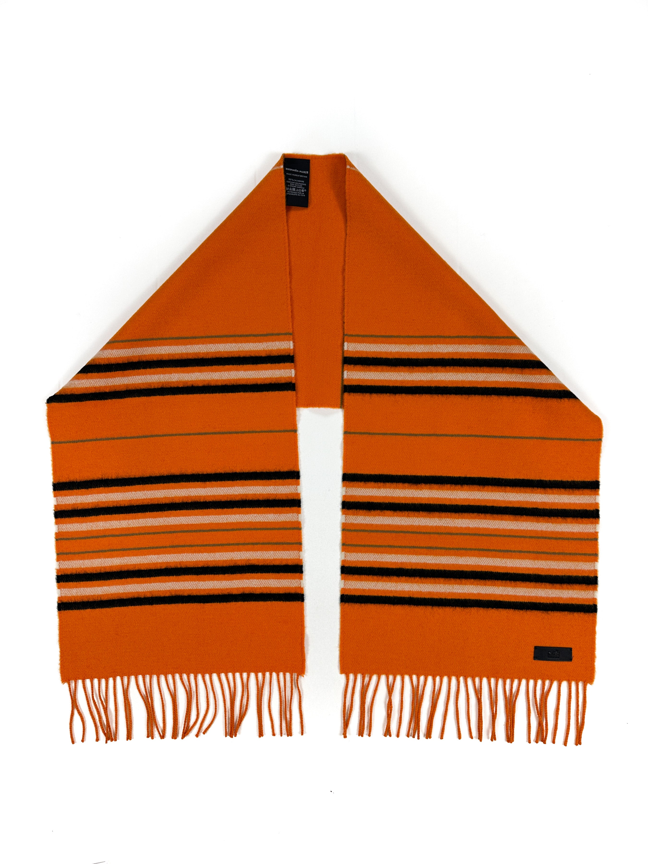 Hermès Striped Winter Scarf