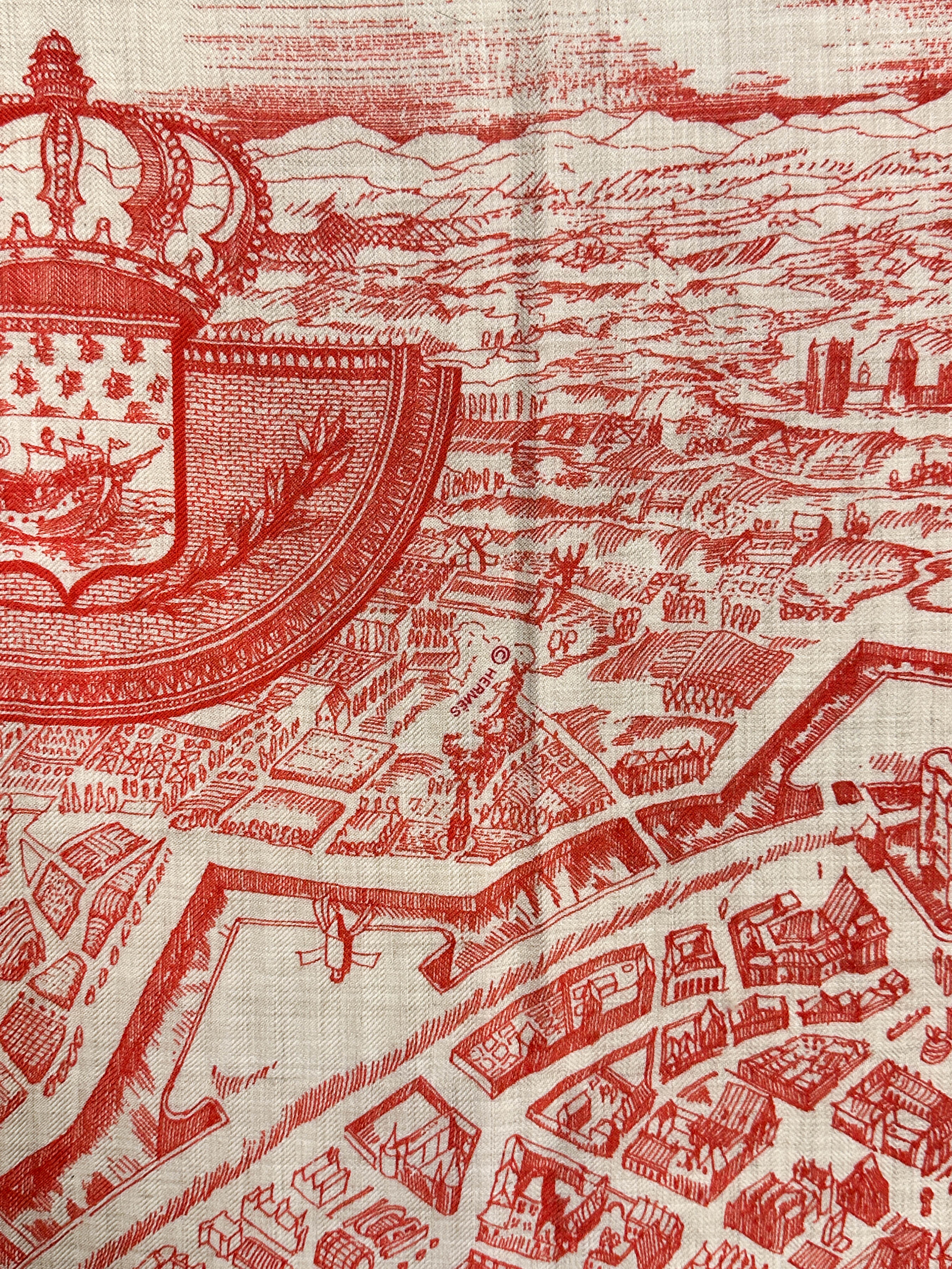 Hermès La Cité Cavalière Cashmere 140