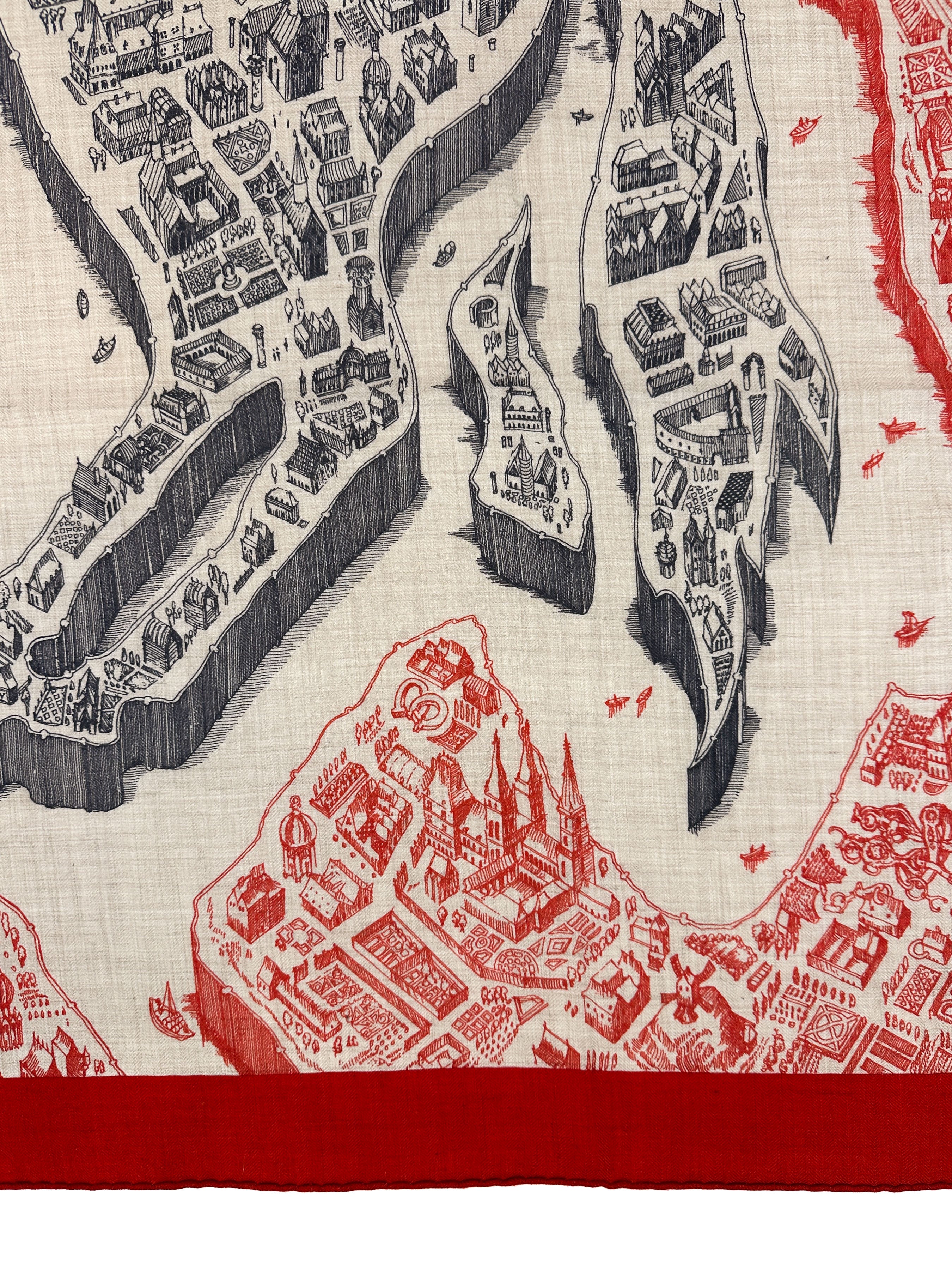 Hermès La Cité Cavalière Cashmere 140