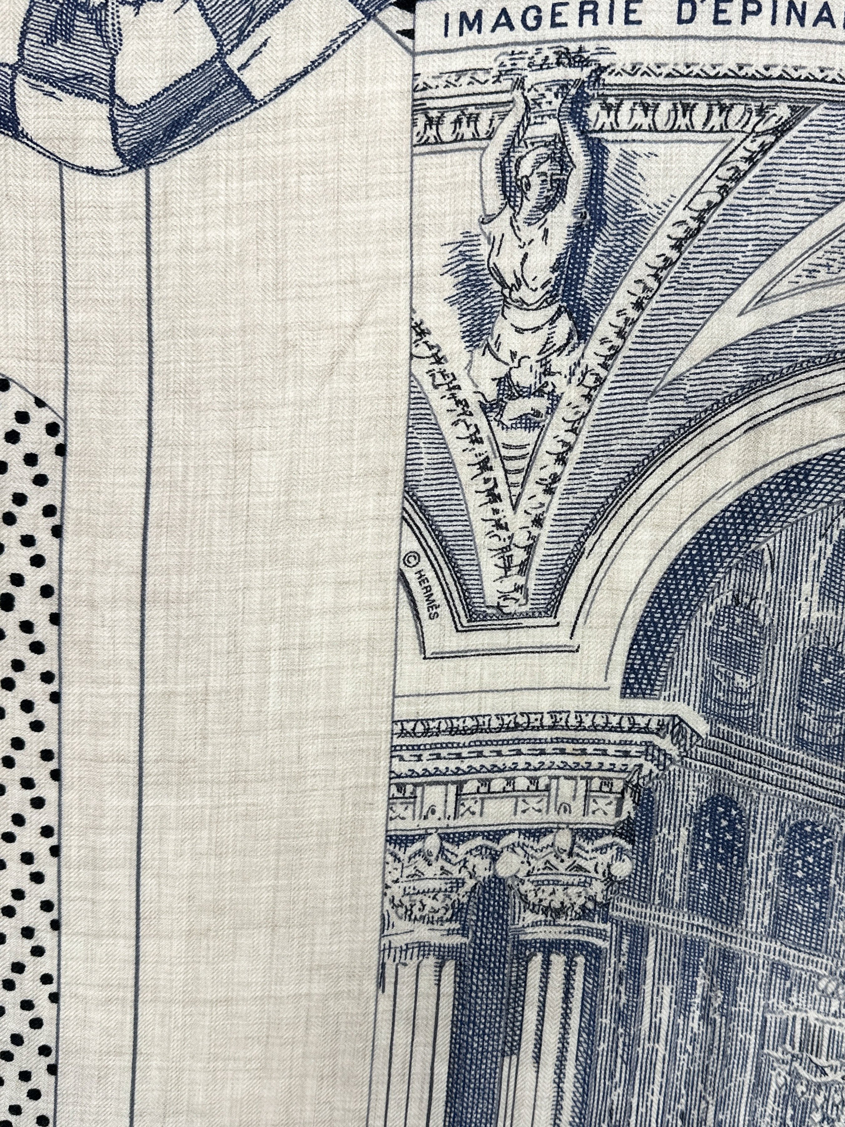 Hermès Grand Théâtre Nouveau Cashmere Silk 140