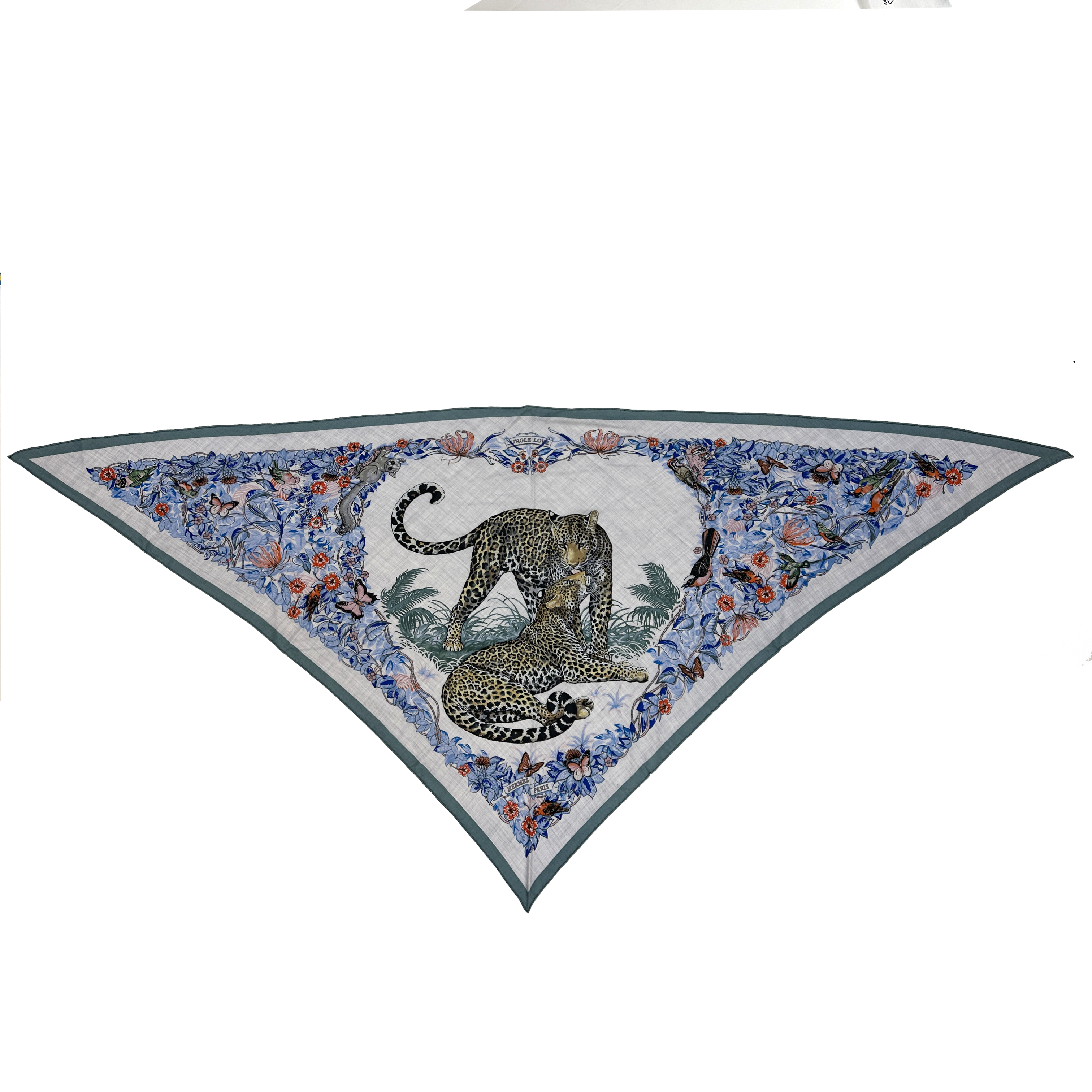 Hermès Jungle Love Cashmere Silk Giant Triangle